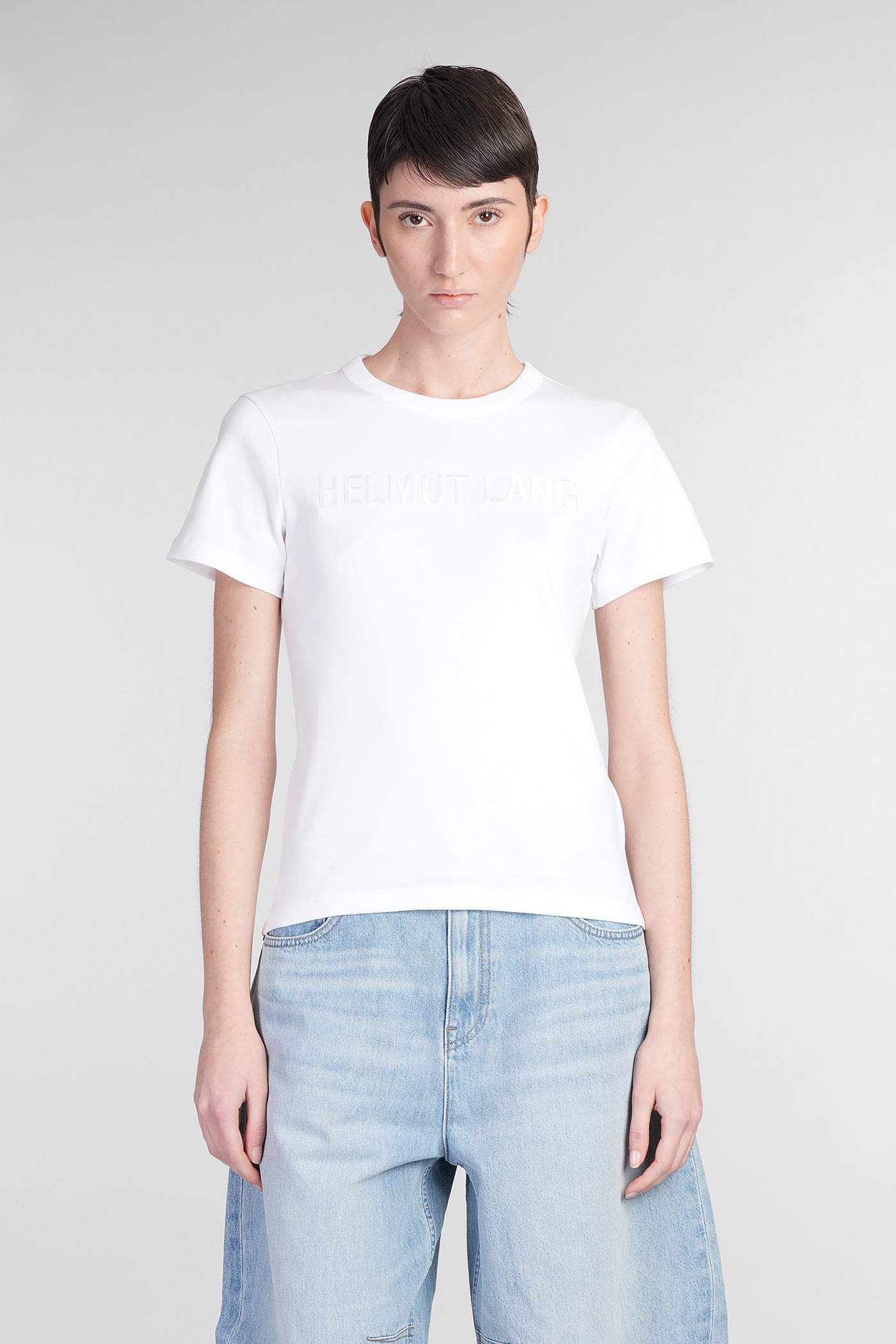 T-shirt In White Cotton