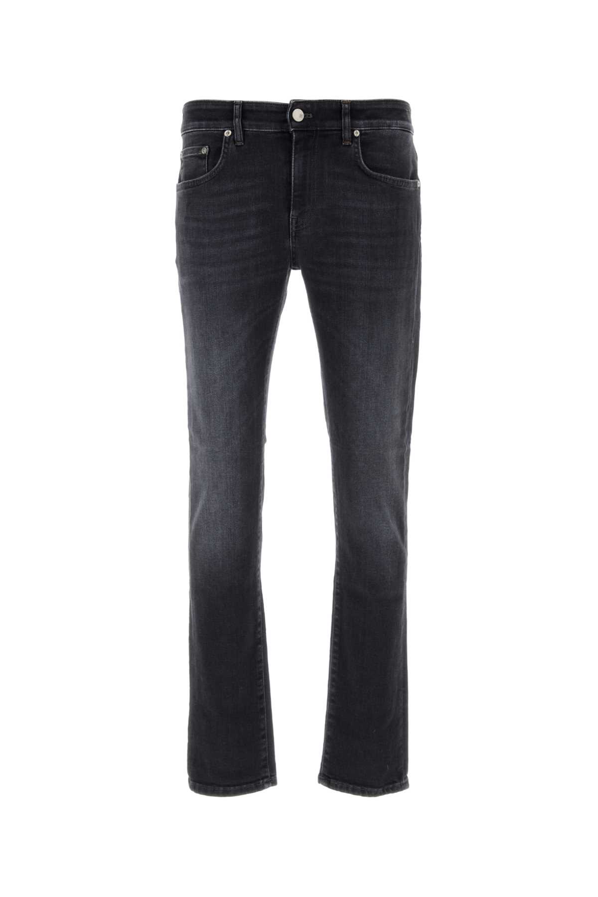 Shop Pt Torino Black Stretch Denim Jeans