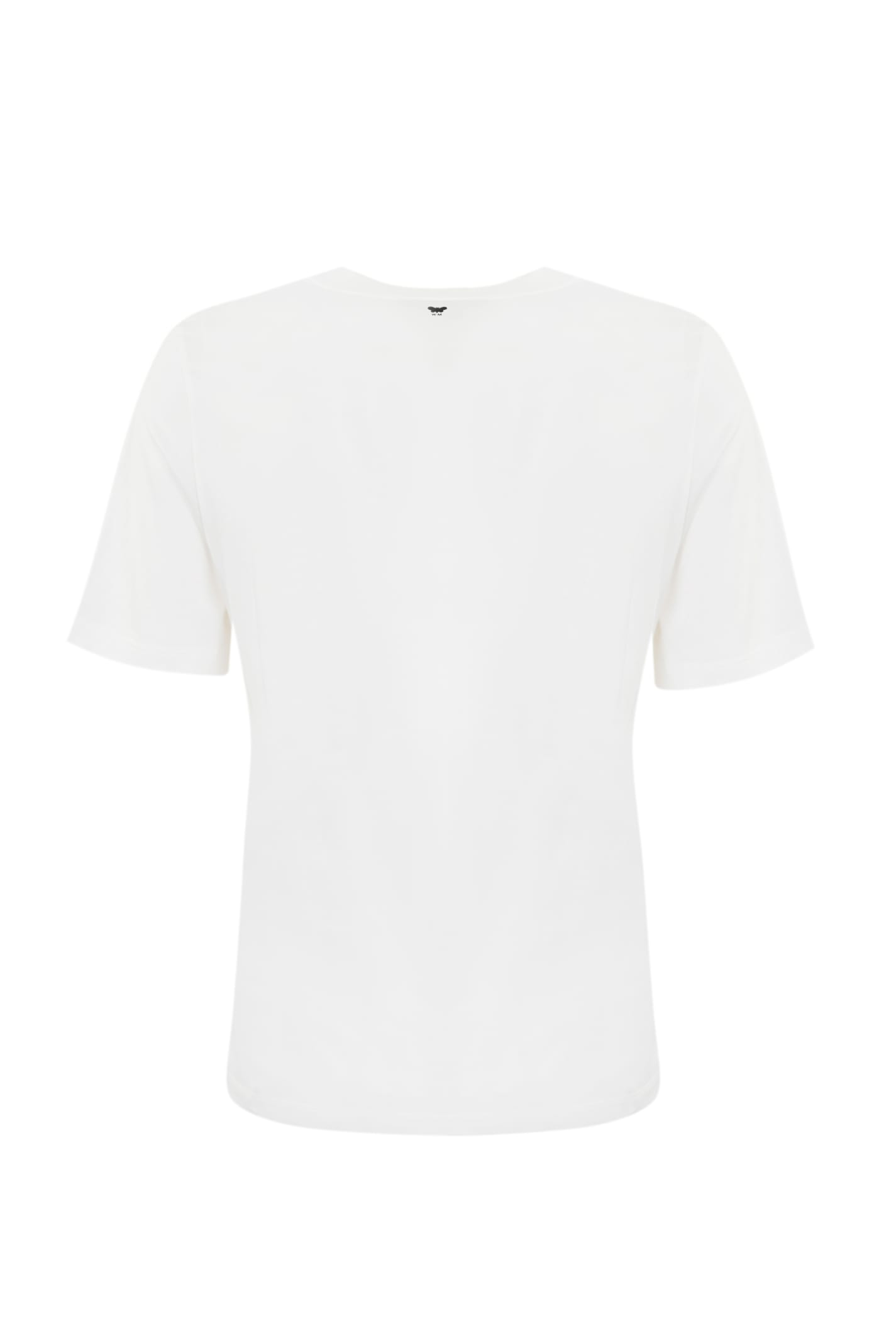 Shop Weekend Max Mara Viterbo Cotton T-shirt In Bianco