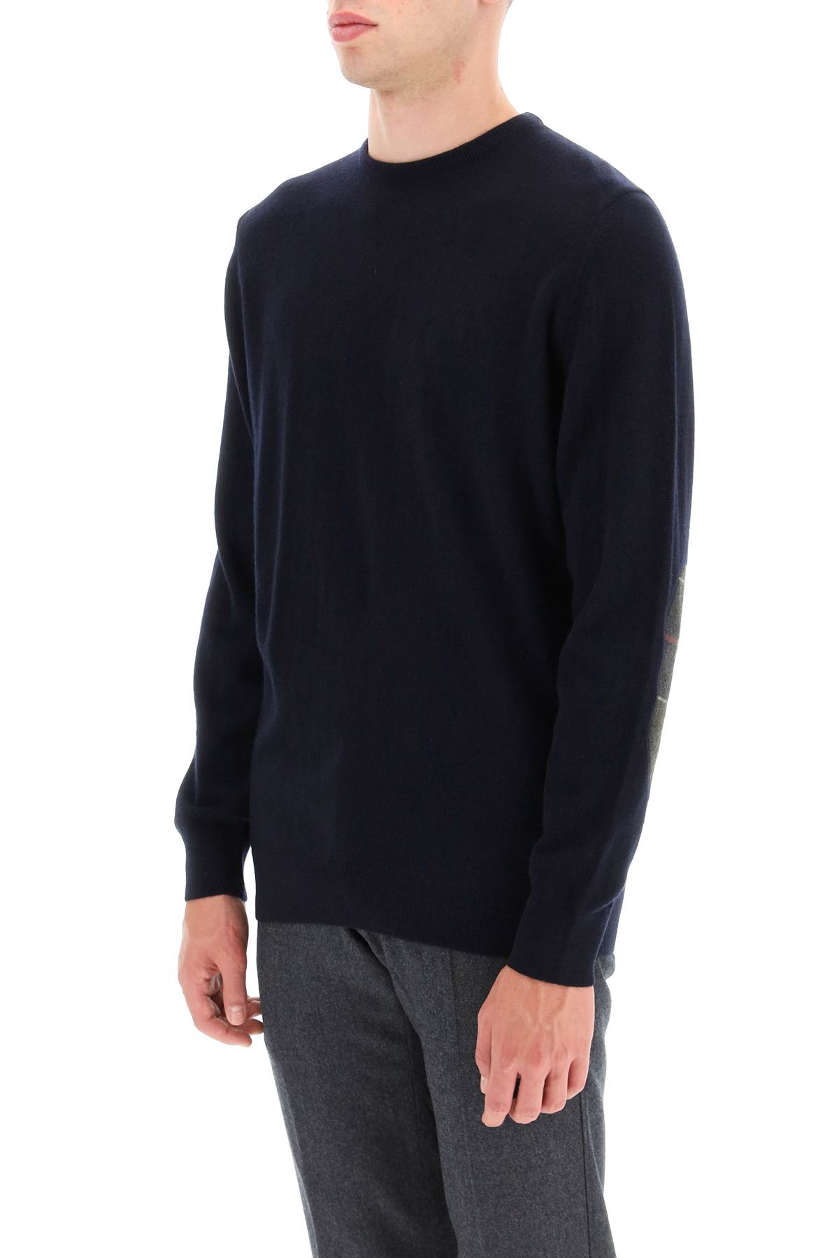 Shop Barbour Harrow Wool And Cashmere Sweater In Blue
