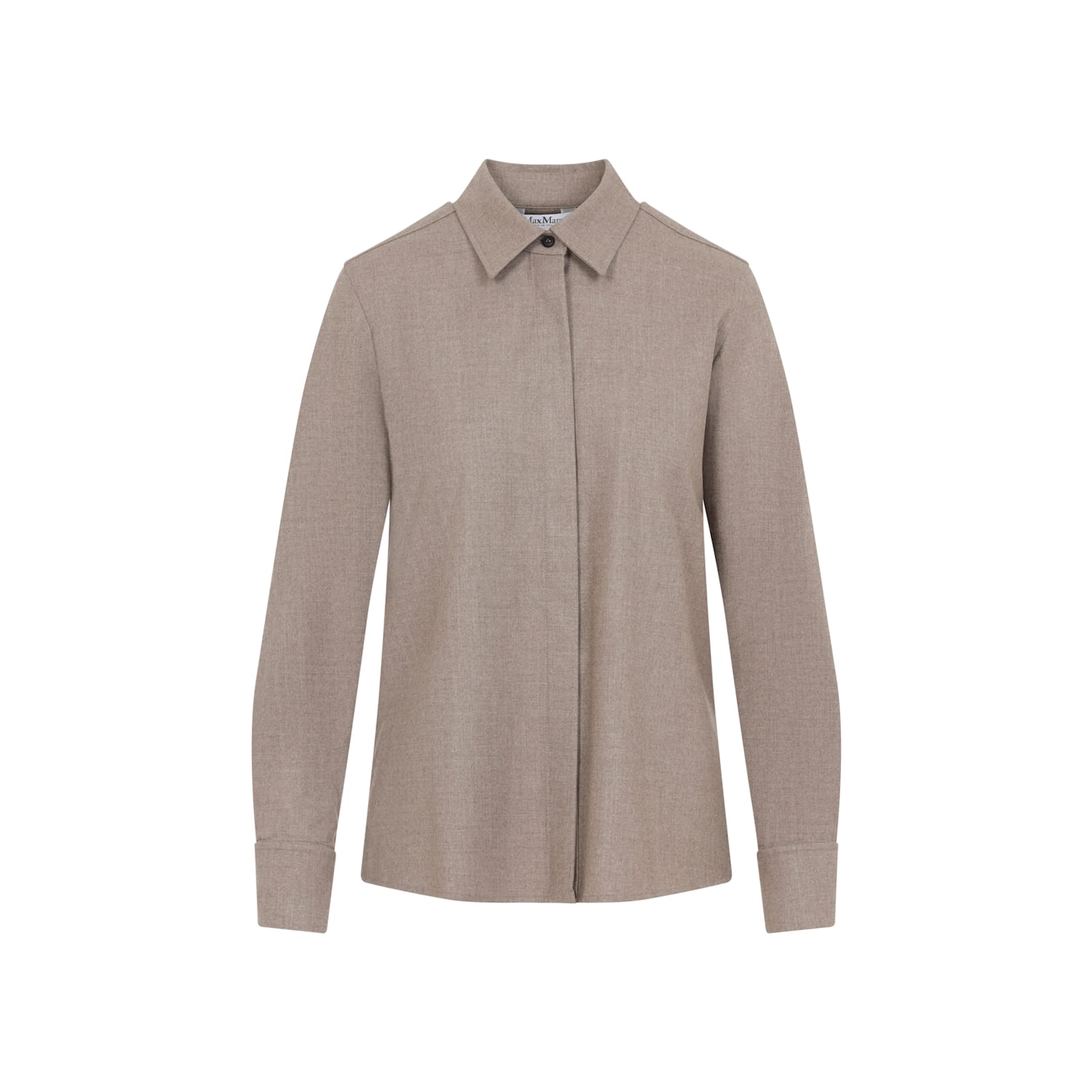 Max Mara Tebaidecamicia Foulle Di Lana In Brown