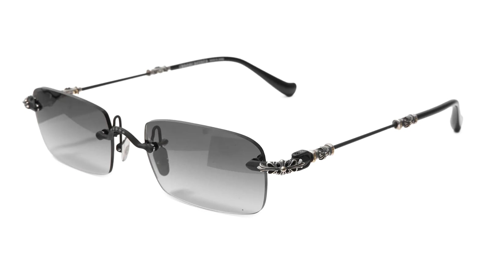 Chrome Hearts Pills Iii - Matte Black Sunglasses In Gray