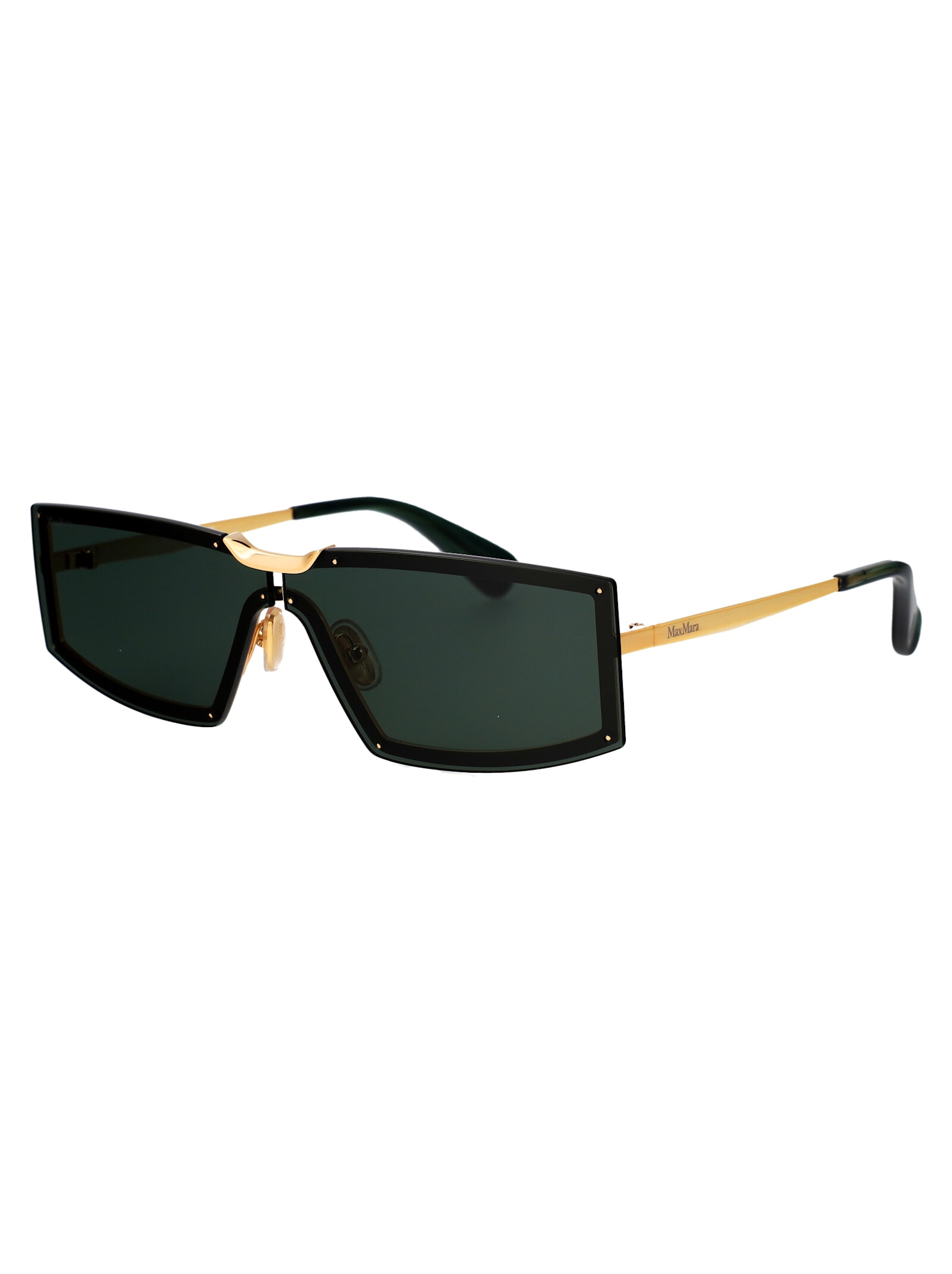 Shop Max Mara Mm0118/s Sunglasses In Green