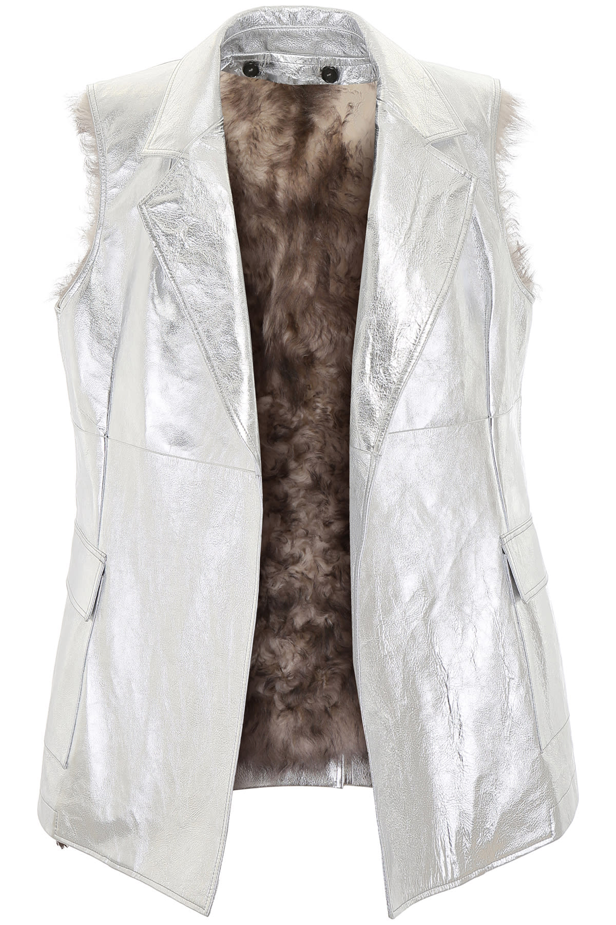 calvin klein silver vest