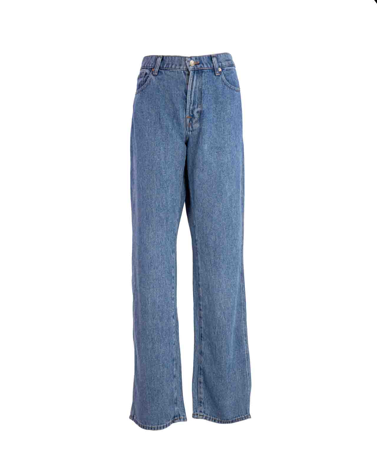 7 For All Mankind Seven Straight High-waisted Jeans Tess Valentine In Denim