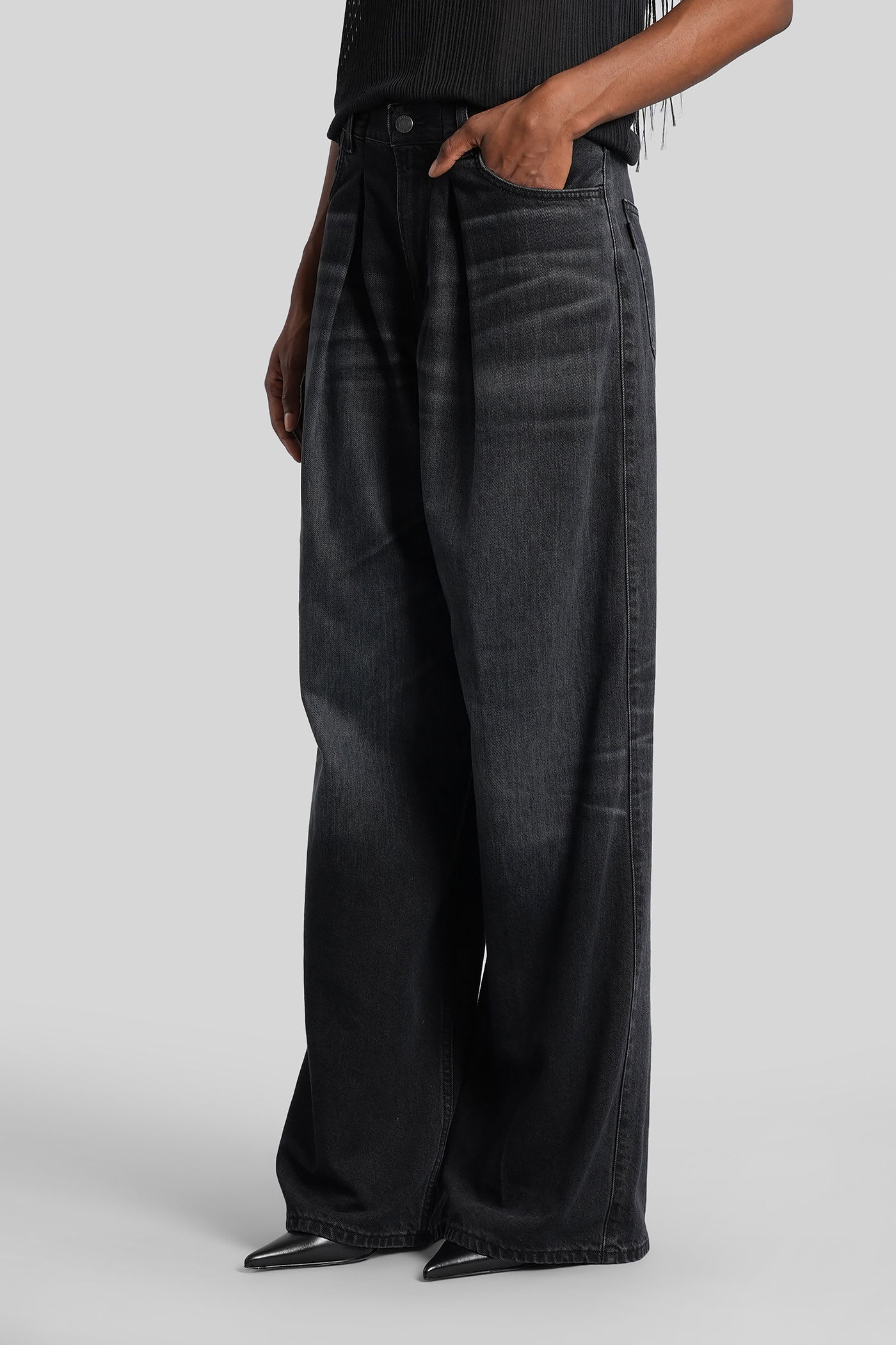 Haikure Candy Jeans In Black Denim In Black