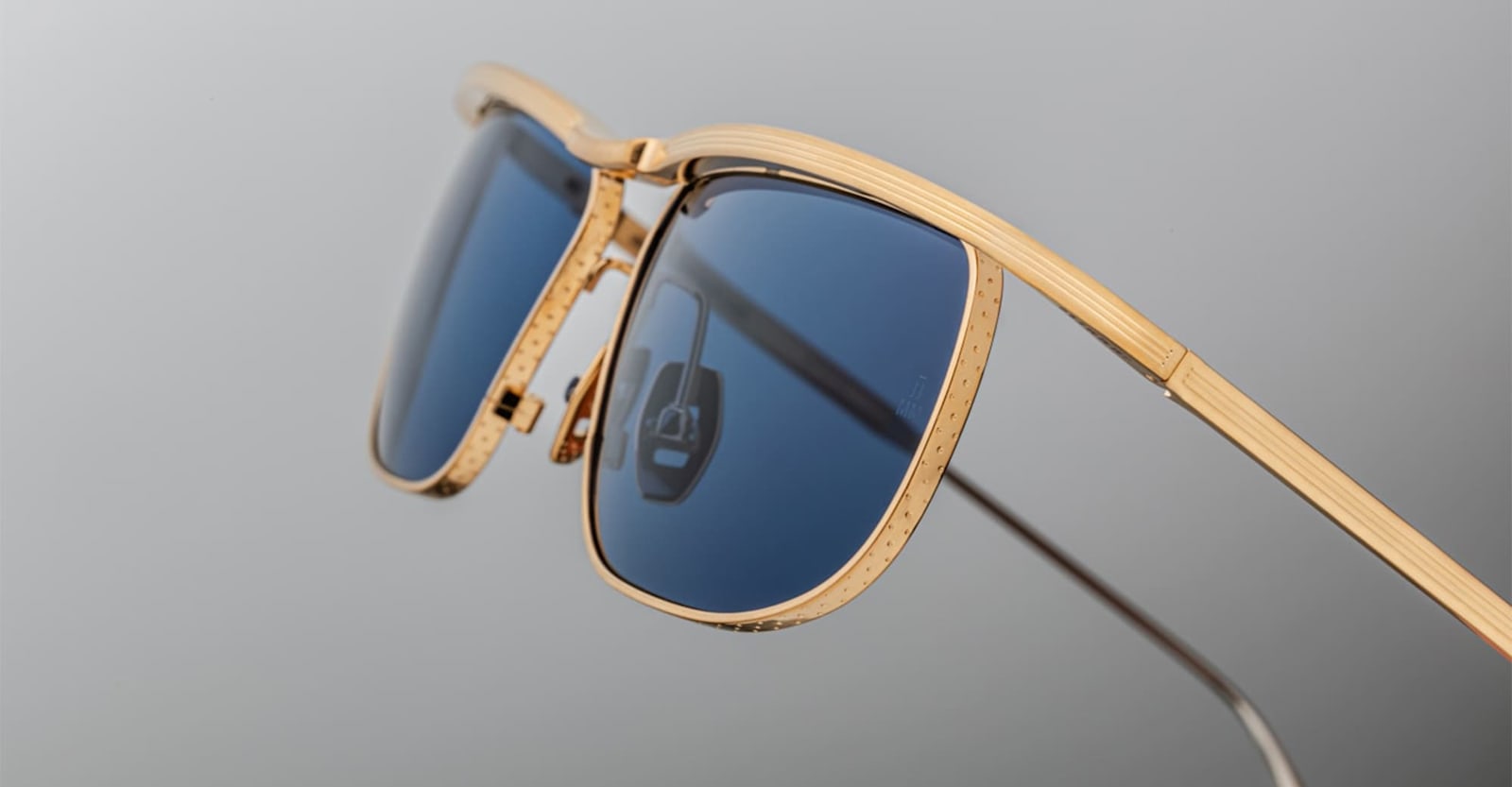 Shop Jacques Marie Mage Melville - Gold Sunglasses