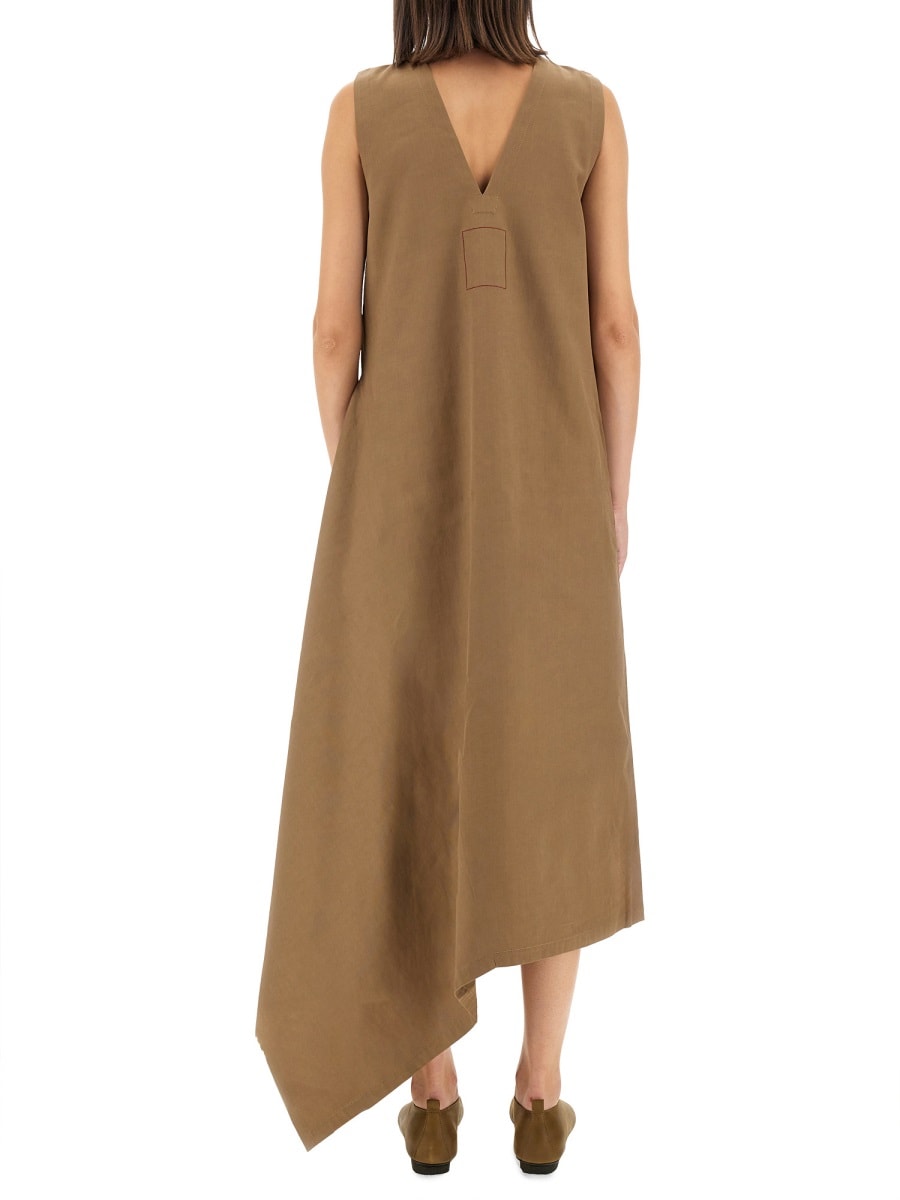 Shop Uma Wang Aura Dress In Beige