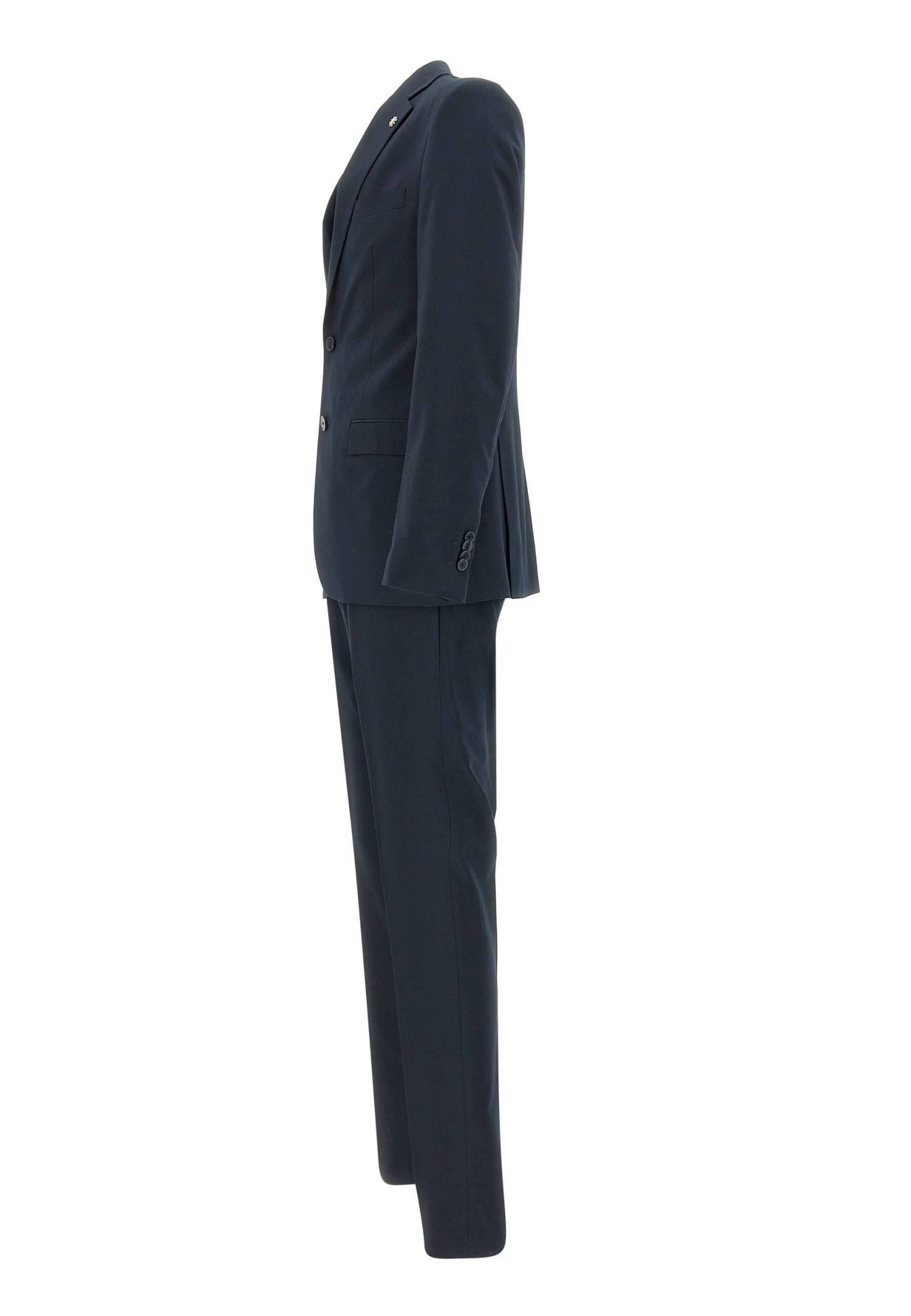 Shop Manuel Ritz Viscose Two-piece Suit In Nero