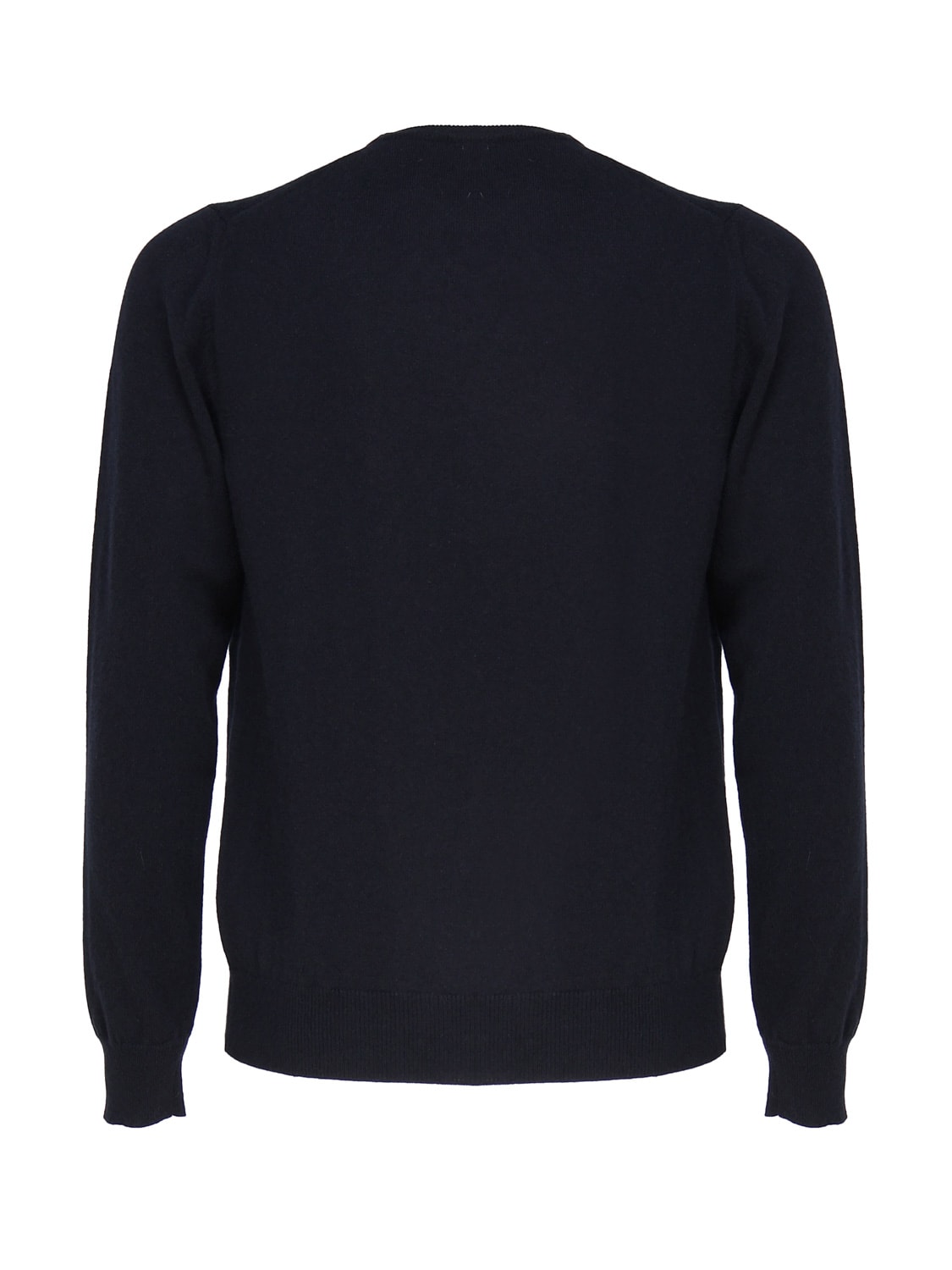 Shop Malo Cashmere And Silk Crew Neck Sweater In Blue