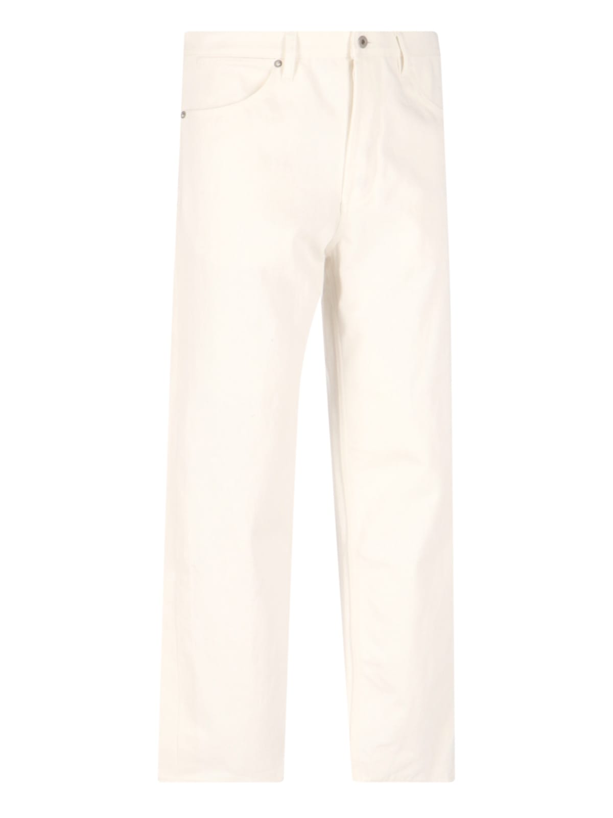 Shop Jil Sander Straight-leg Jeans In Crema