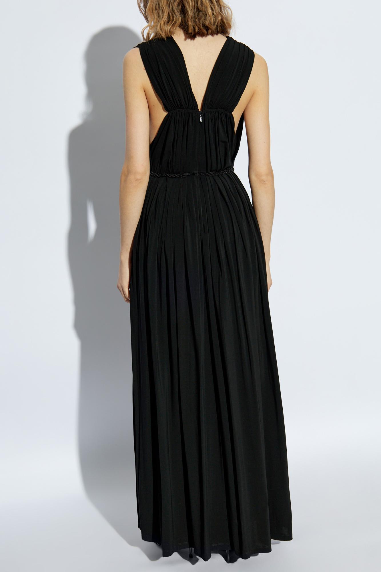 Max Mara Women Walter Long Dress In Stretch Jersey In Black