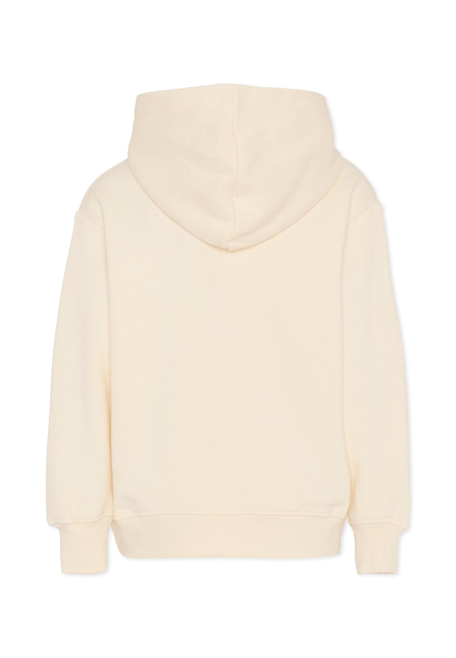 Msgm Abstract-print Hooded Top In Neutral