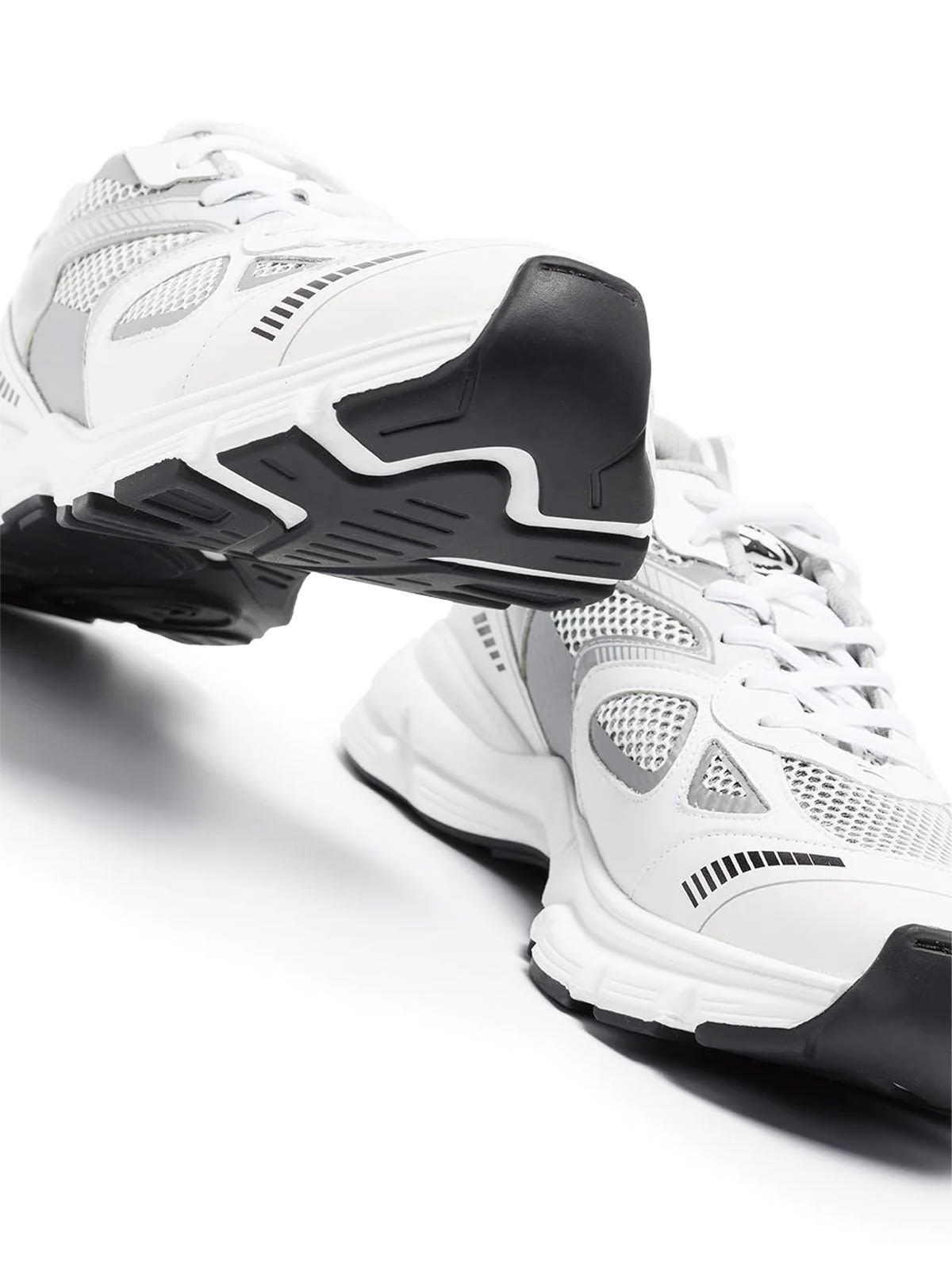 Shop Axel Arigato Marathon Runner Sneakers In White Silver