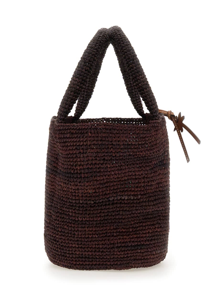Shop Manebi Bag Summer Medium In Brown