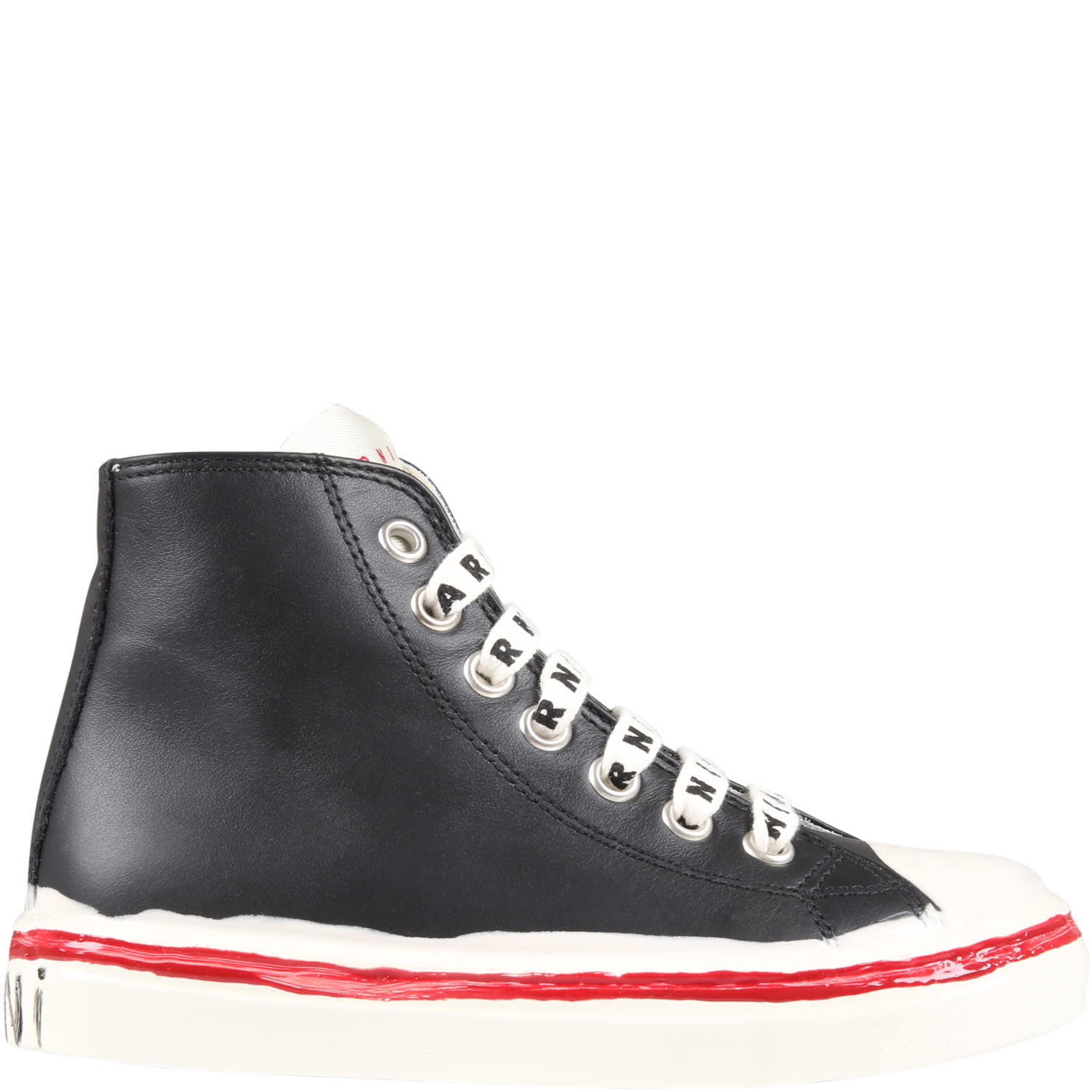 Marni Black Sneakers For Boy With Logos