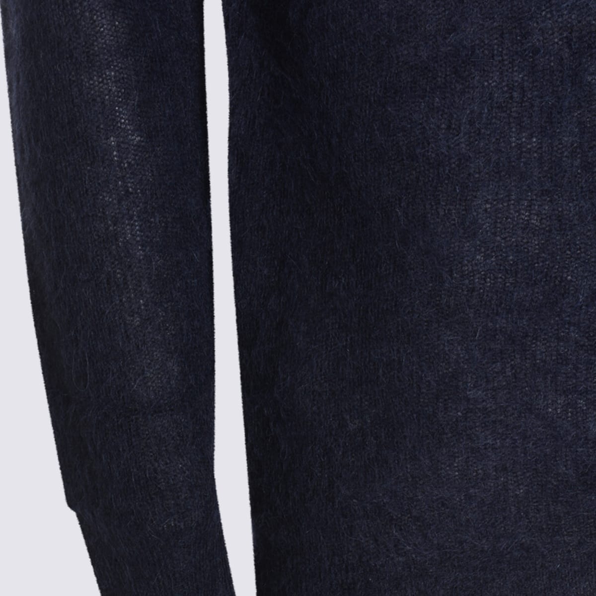 Auralee Lightweight Knit Long Sleeve Crew Sweater In Blue