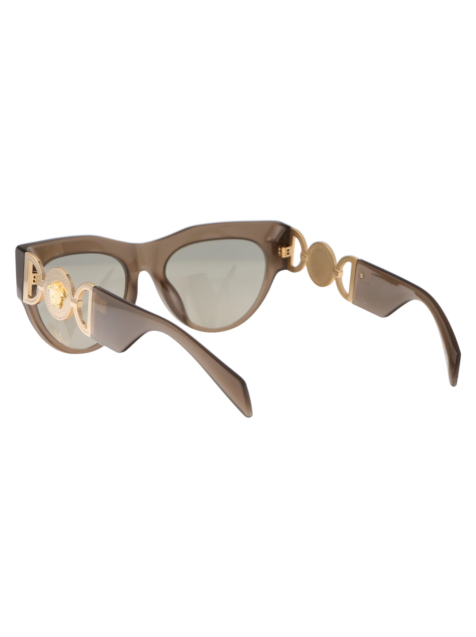 Shop Versace 0ve4440u Sunglasses In 5407/3 Opal Brown