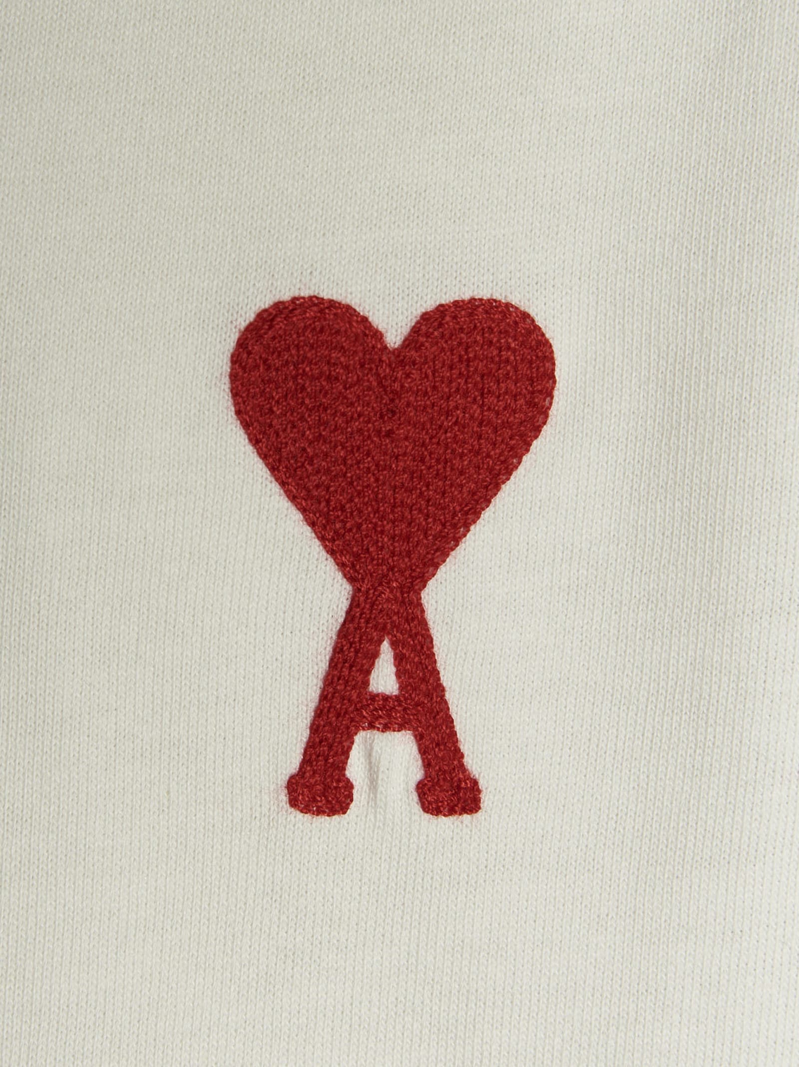 Shop Ami Alexandre Mattiussi Adc T-shirt In White Red
