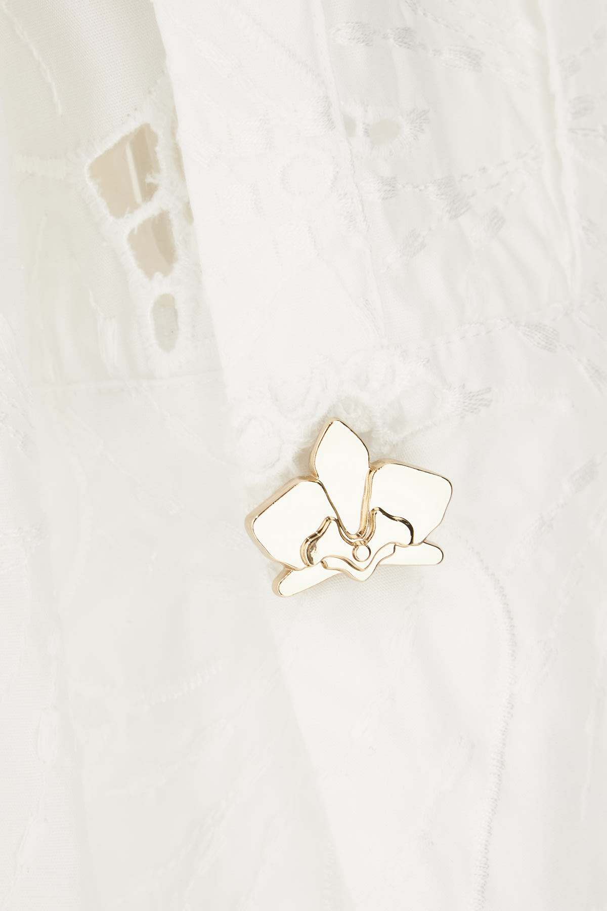Shop Genny White Laces Shirt In Bianco