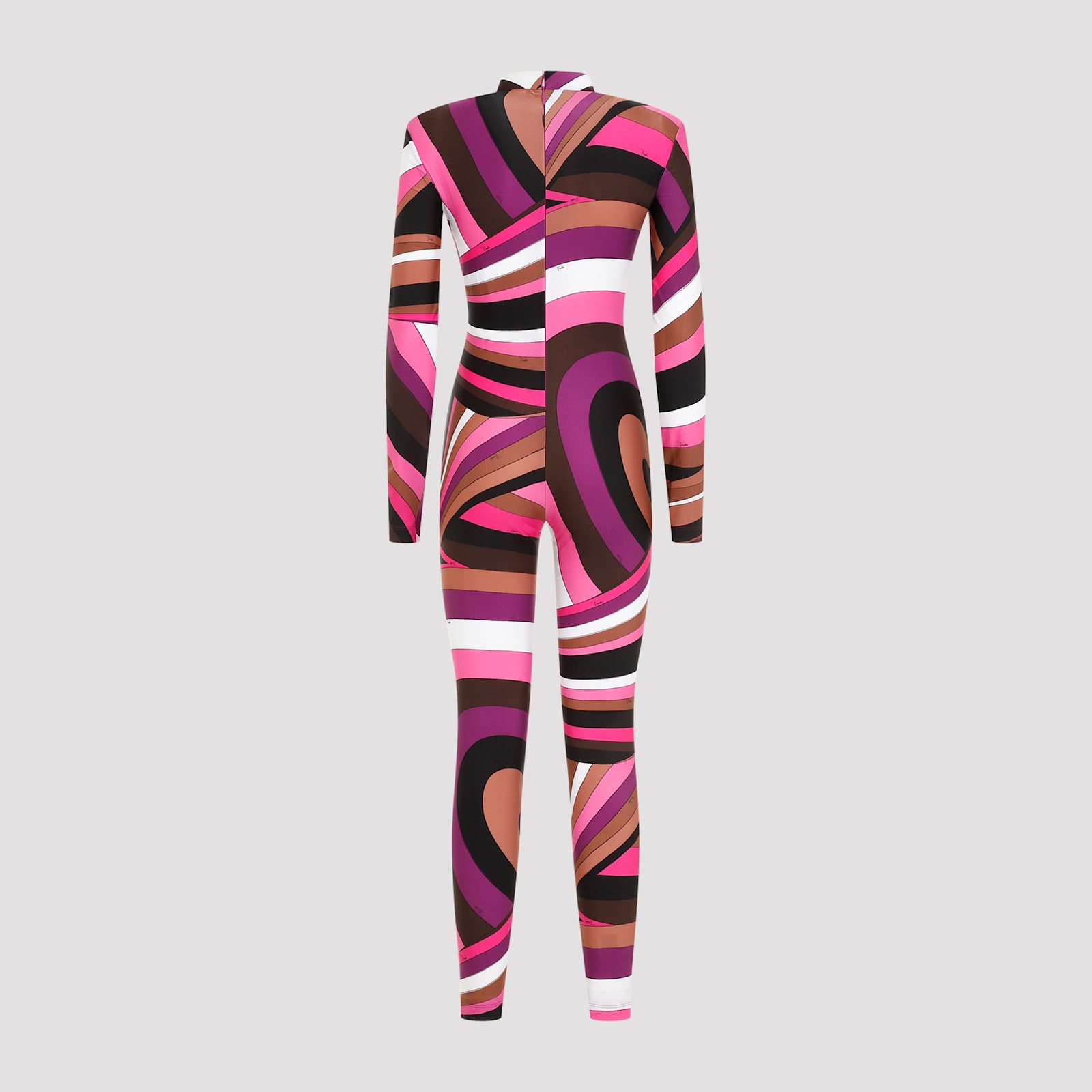 Shop Pucci Jumpsuit In Fuxia Marrone