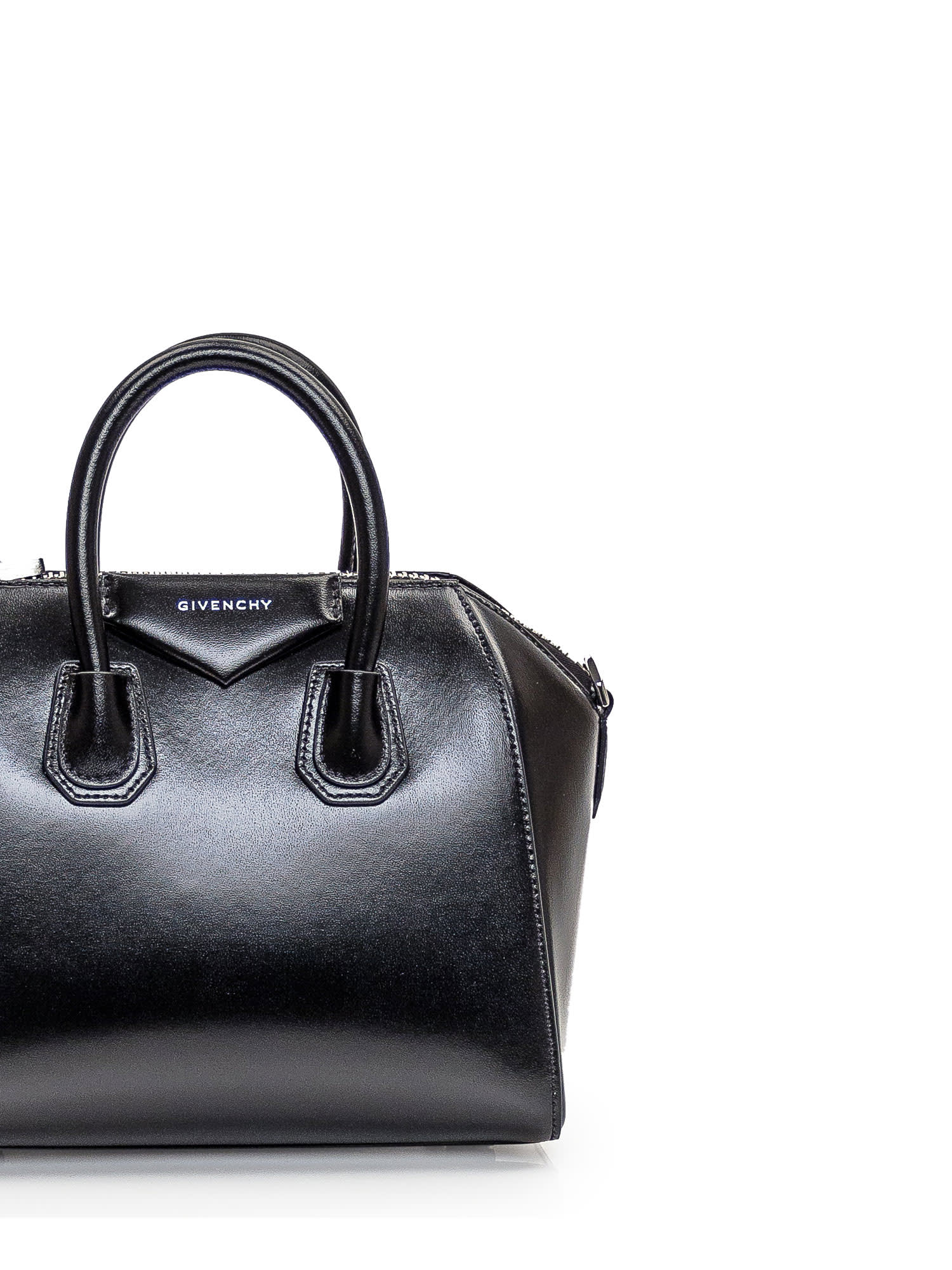 Shop Givenchy Mini Antigona Bag In Black