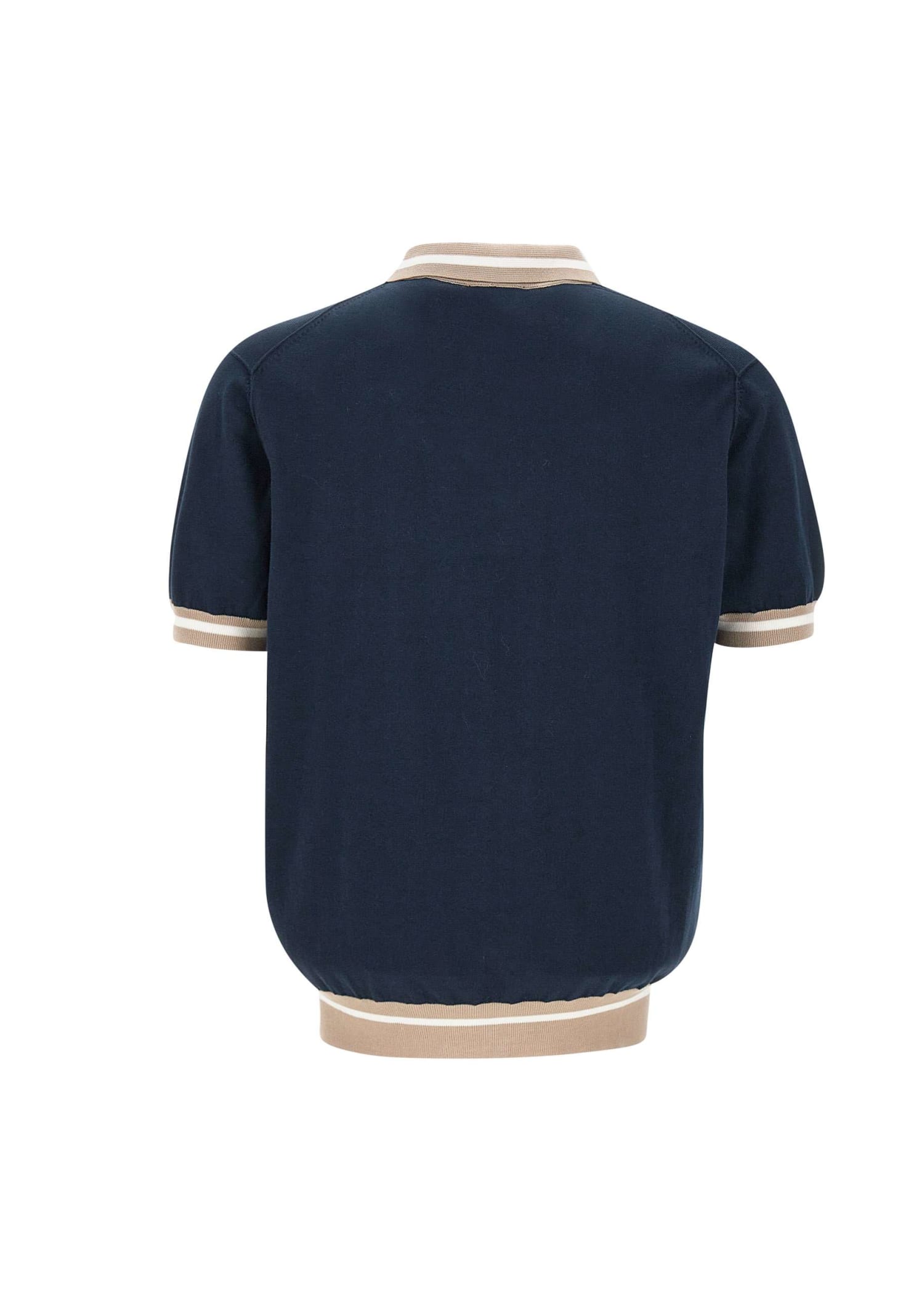 Shop Peuterey Rolle Cotton Sweater In Blue