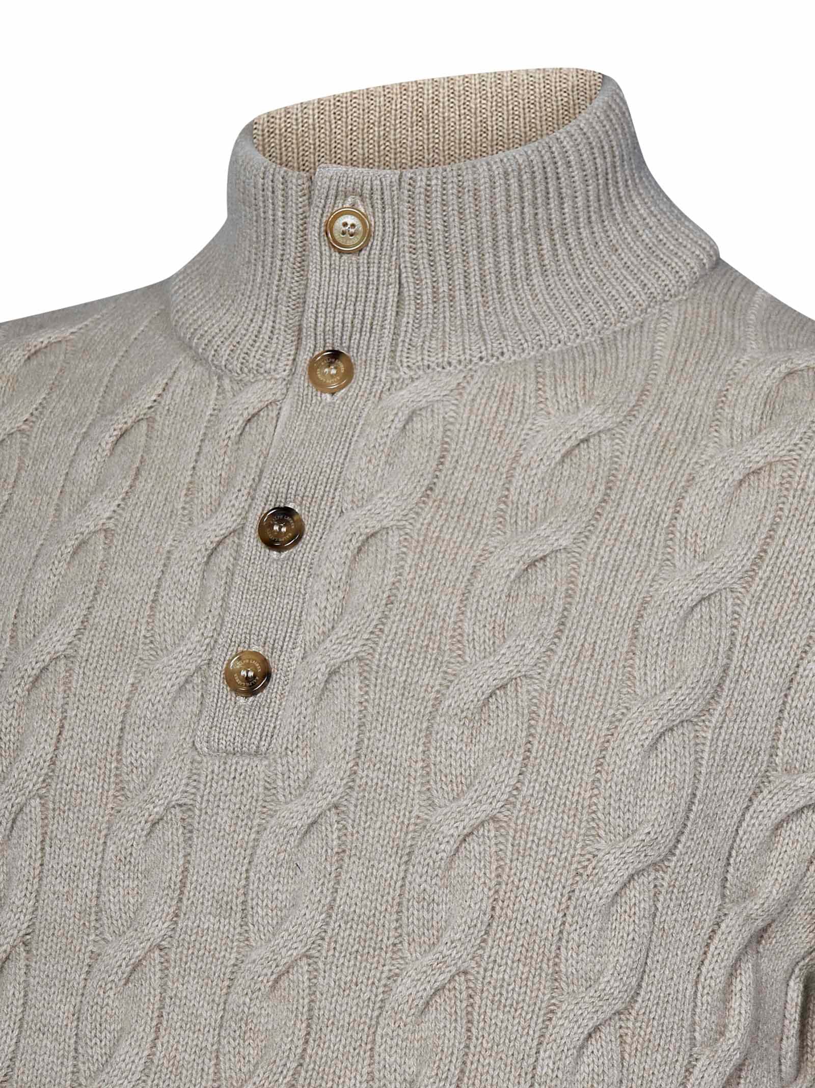 Shop Ralph Lauren Sweater In Beige