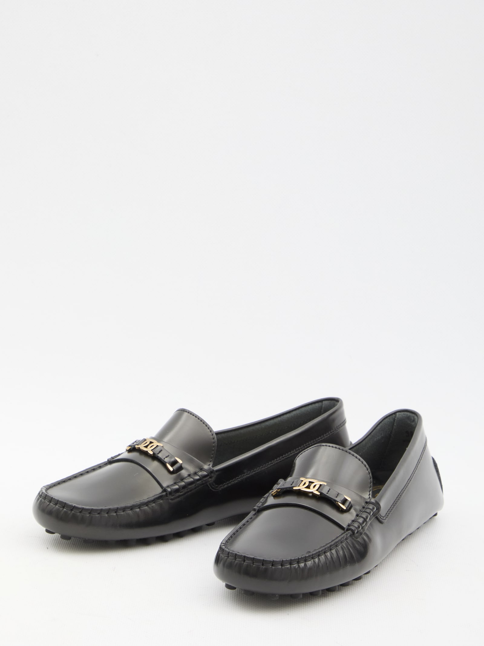 Shop Tod's Gommino Loafers In Black