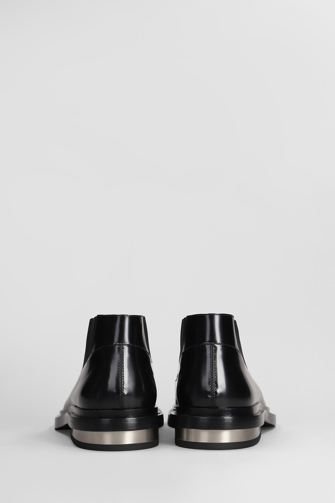 Shop Jil Sander Ankle Boots In Black Leather