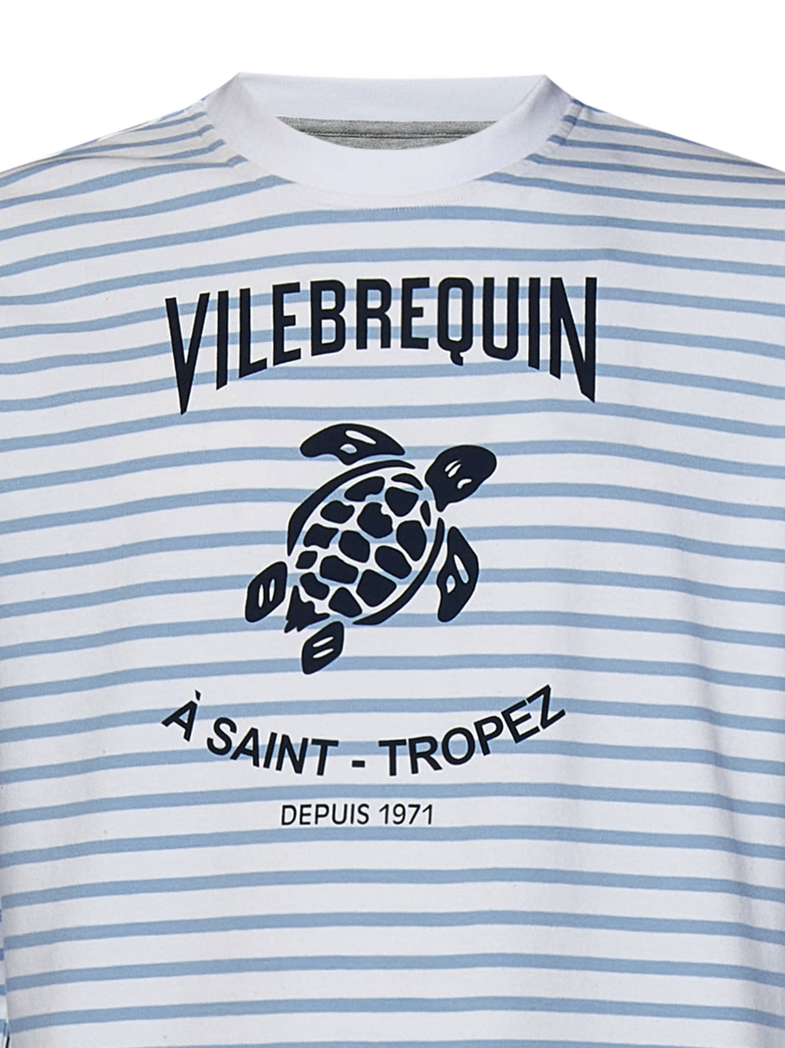 Shop Vilebrequin Sweatshirt In Bianco/azzurro