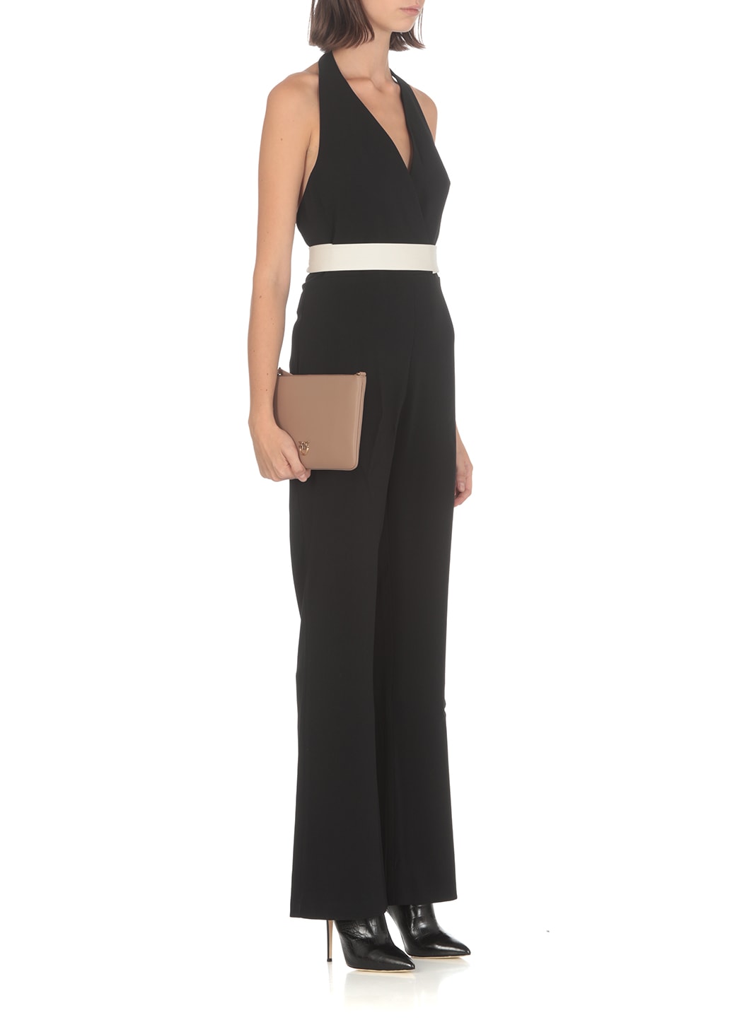Pinko Flat Clutch In Beige