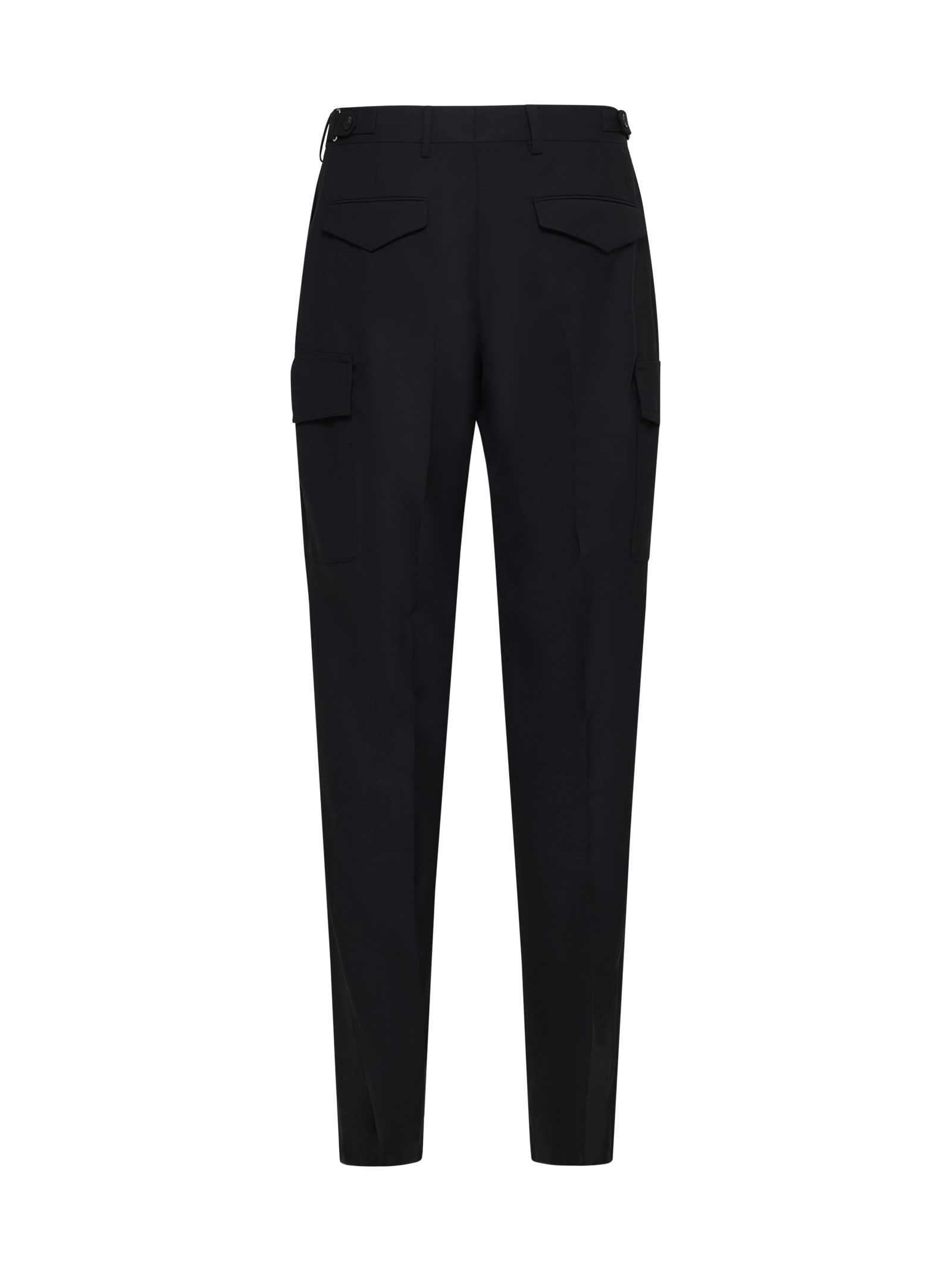 Shop Lardini Pants In Black