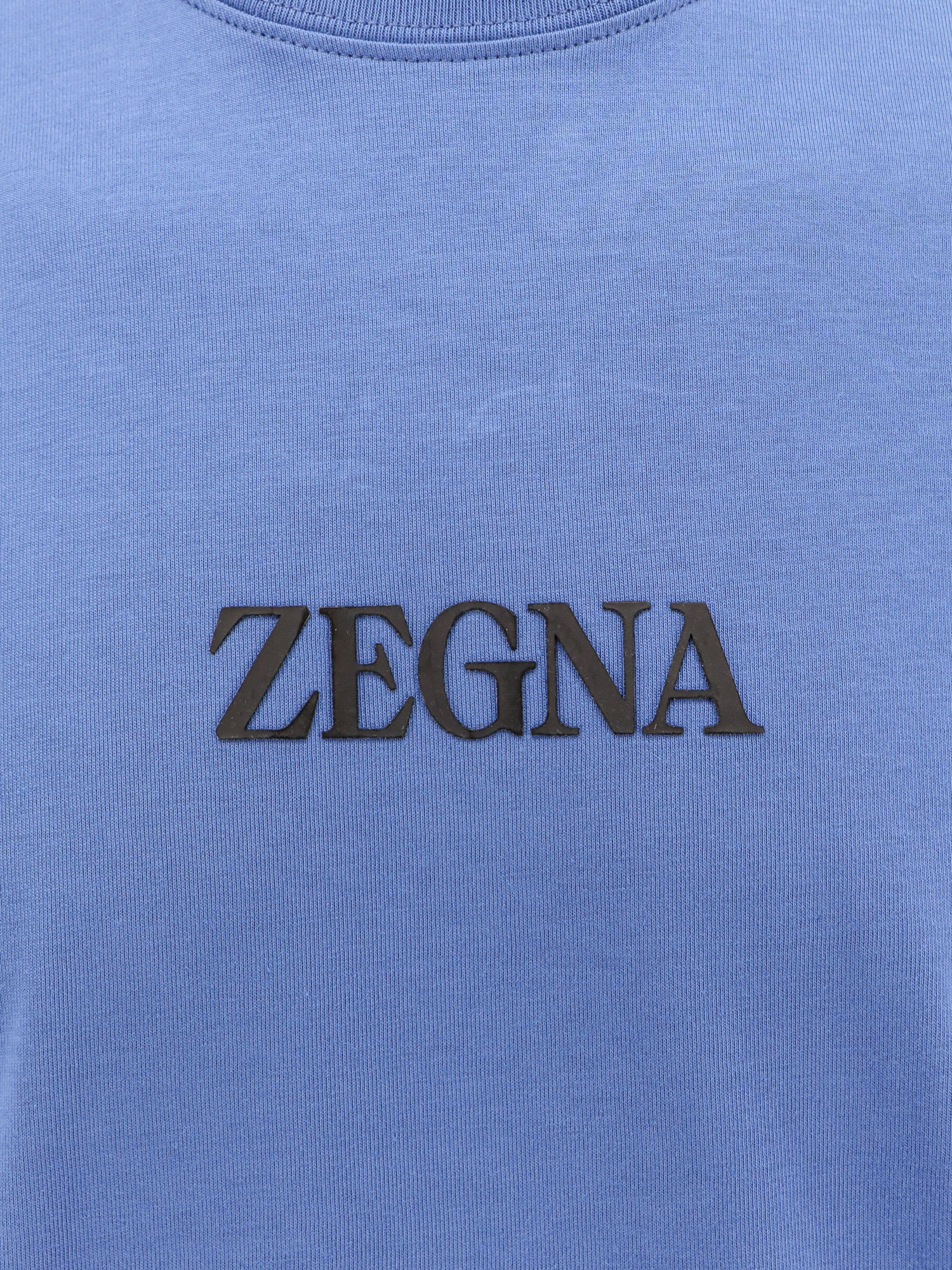 Shop Zegna T-shirt In Blue