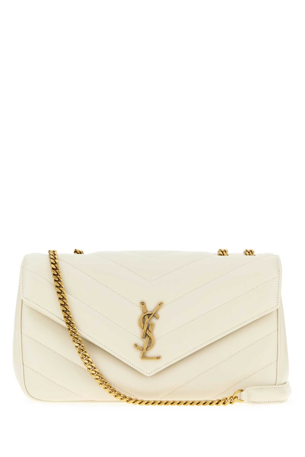 Saint Laurent Ice Leather Medium Loulou Shoulder Bag