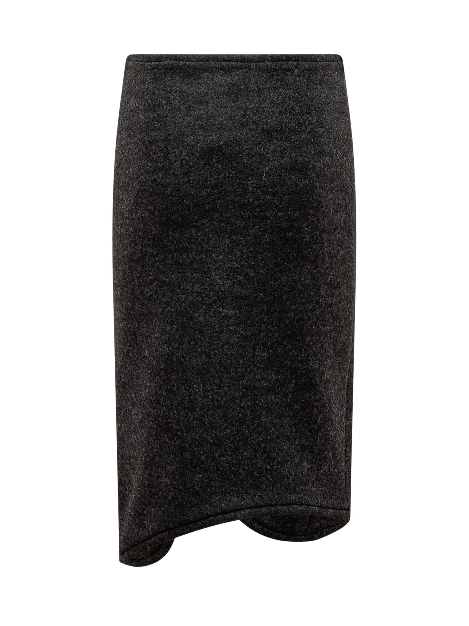 Shop Victoria Beckham Skirt In Charcoal