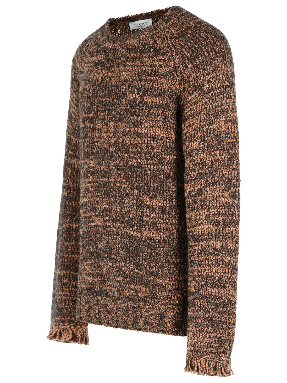 Laneus Multi Alpaca Blend Sweater In Brown