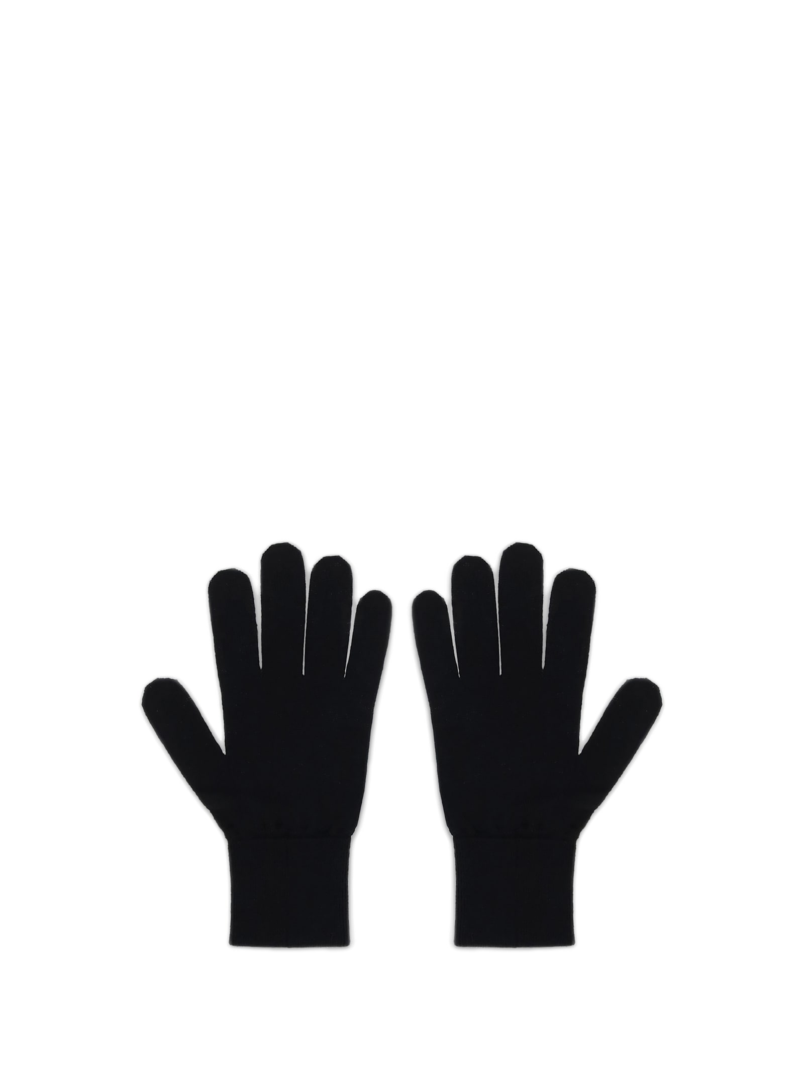 Mm6 Maison Margiela Wool Gloves In Black