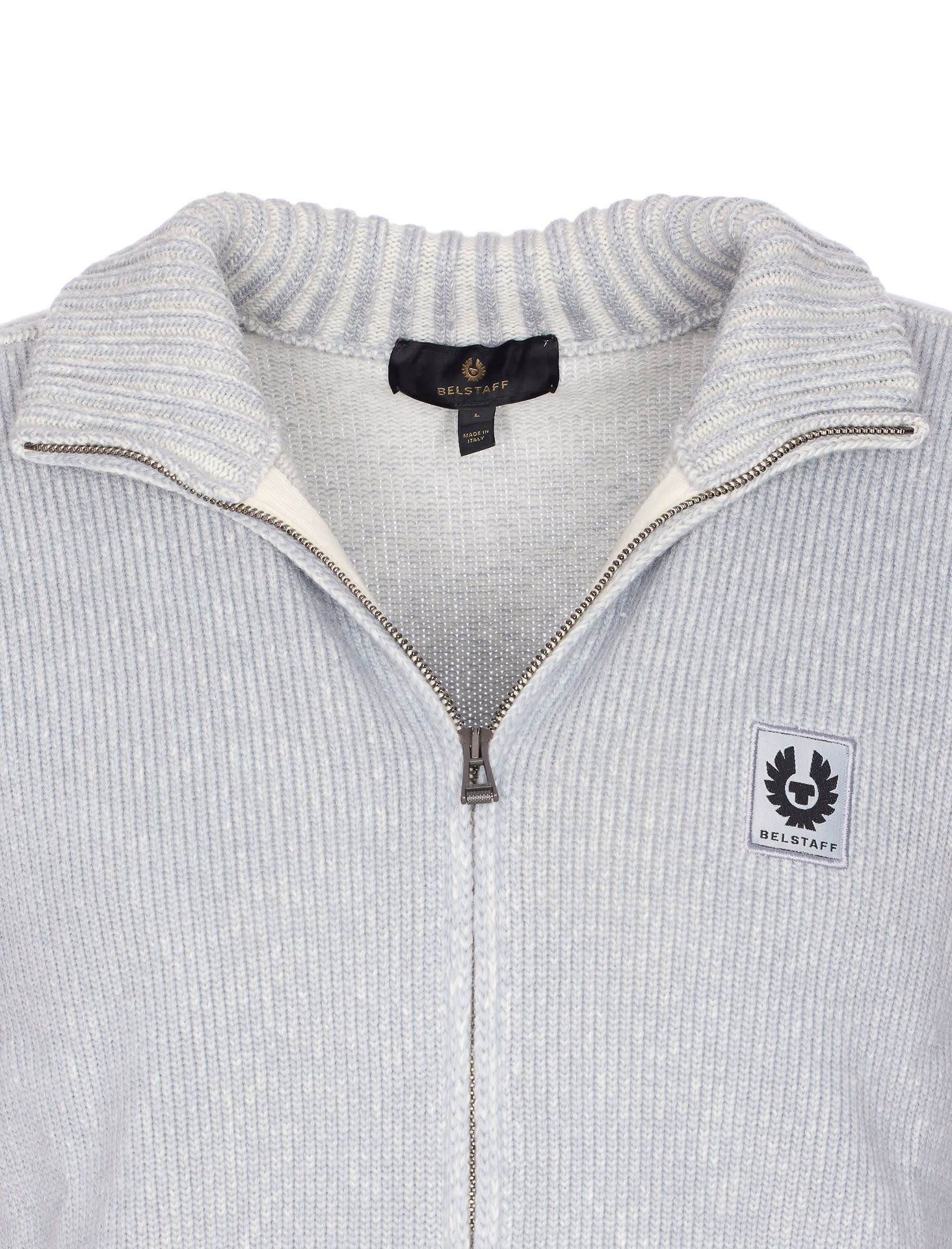 Belstaff The Seasonal Watch Full-zip Sweater In Gray