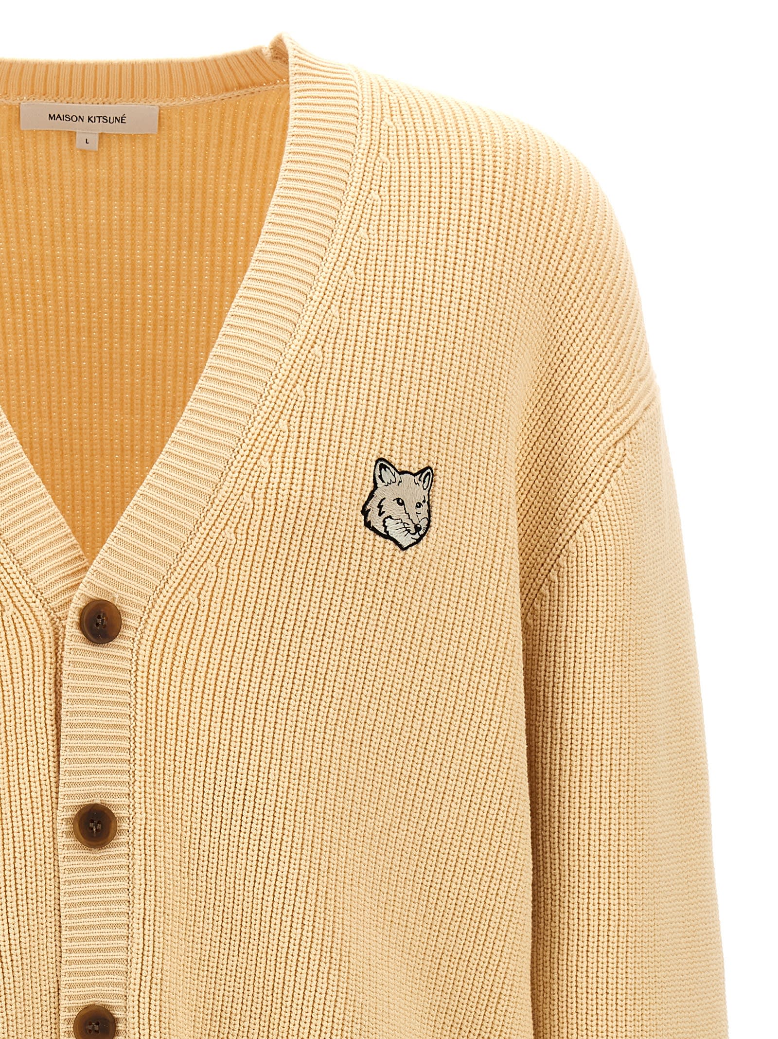 MAISON KITSUNÉ BOLD FOX HEAD CARDIGAN 