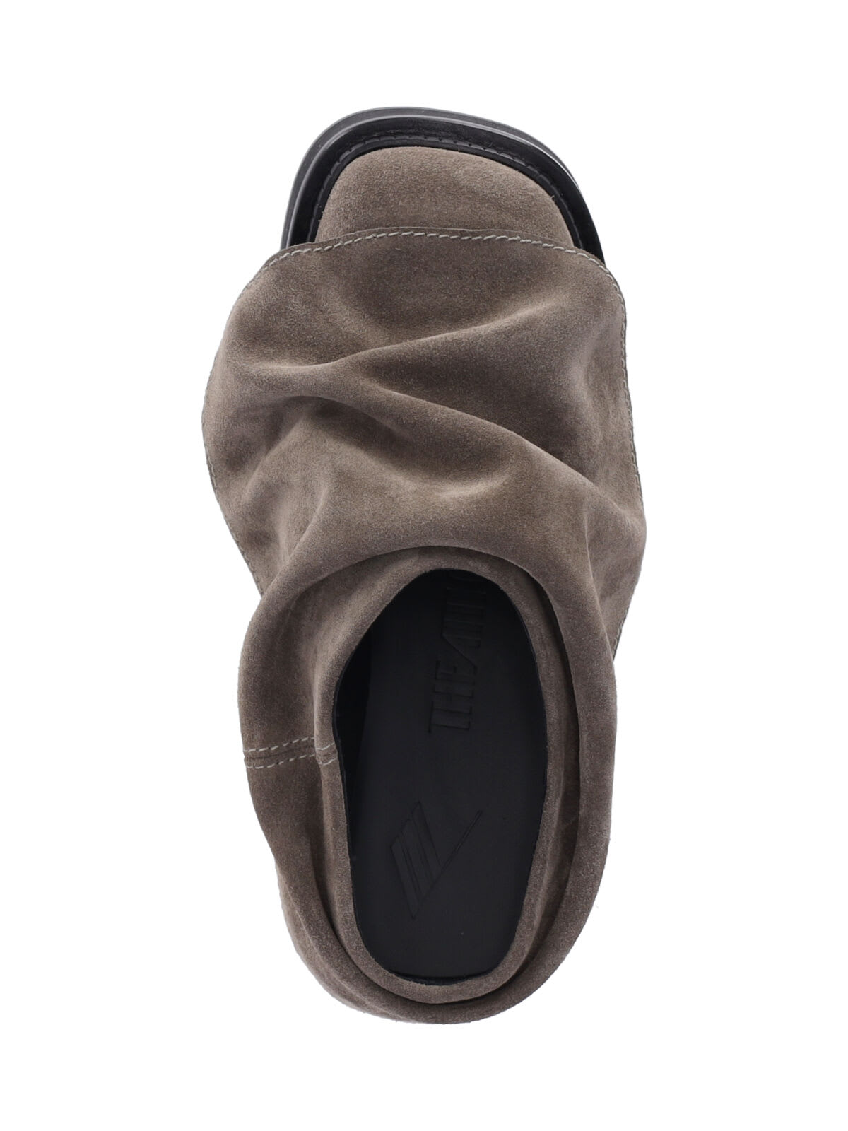 Shop Attico Mini Robin Sabots In Taupe