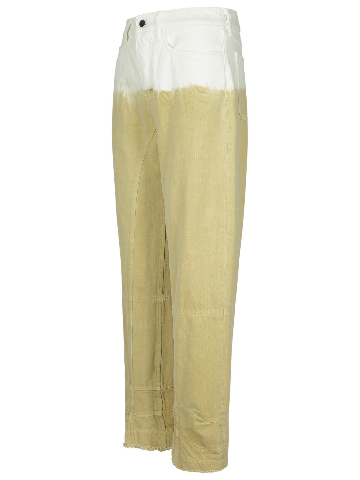 Jil Sander Denim Trousers Featuring Tie-dye Pattern In Beige