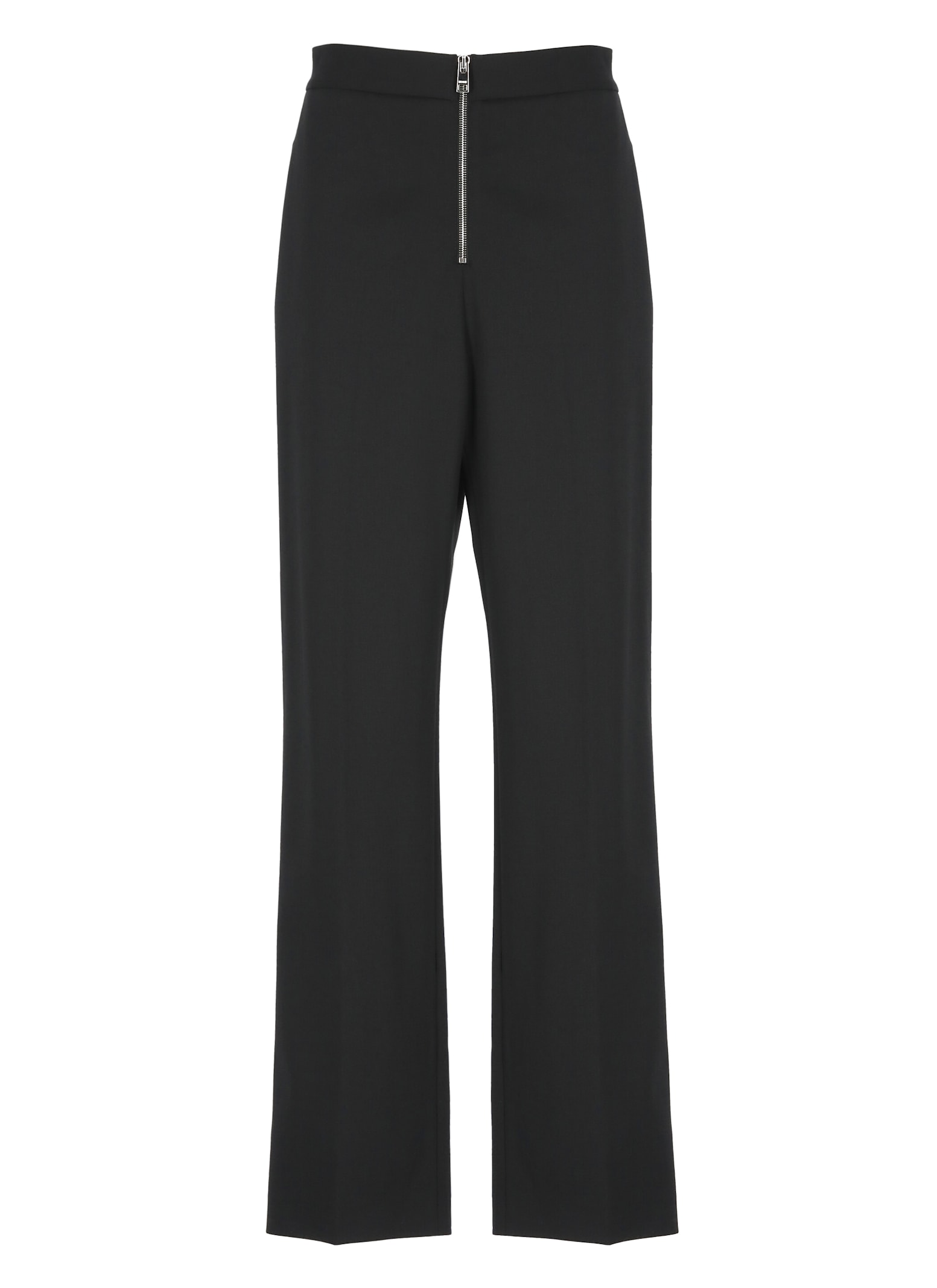 Shop Msgm Wool Blend Pants In Black