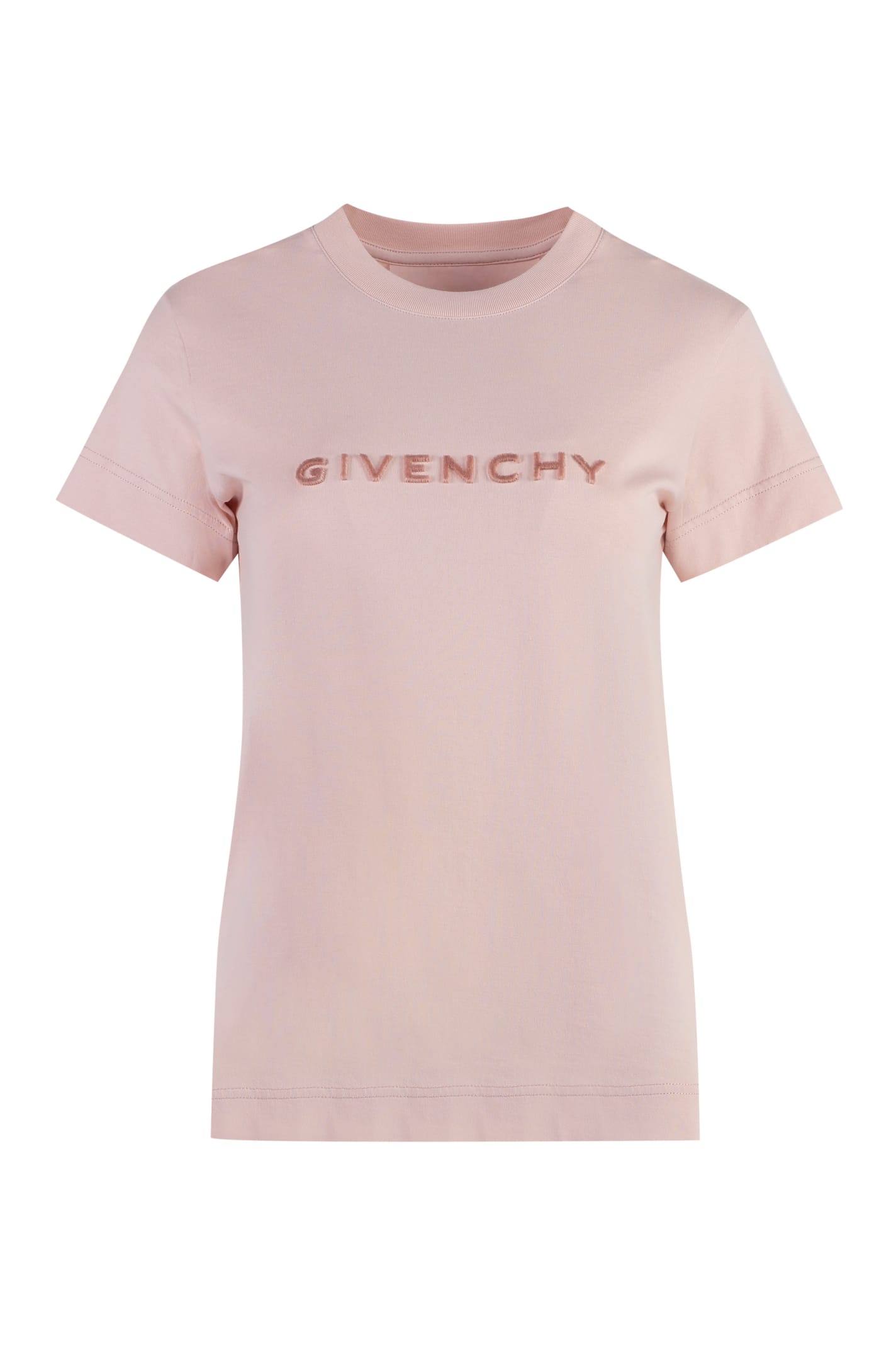 Givenchy Cotton Crew-neck T-shirt In Pink