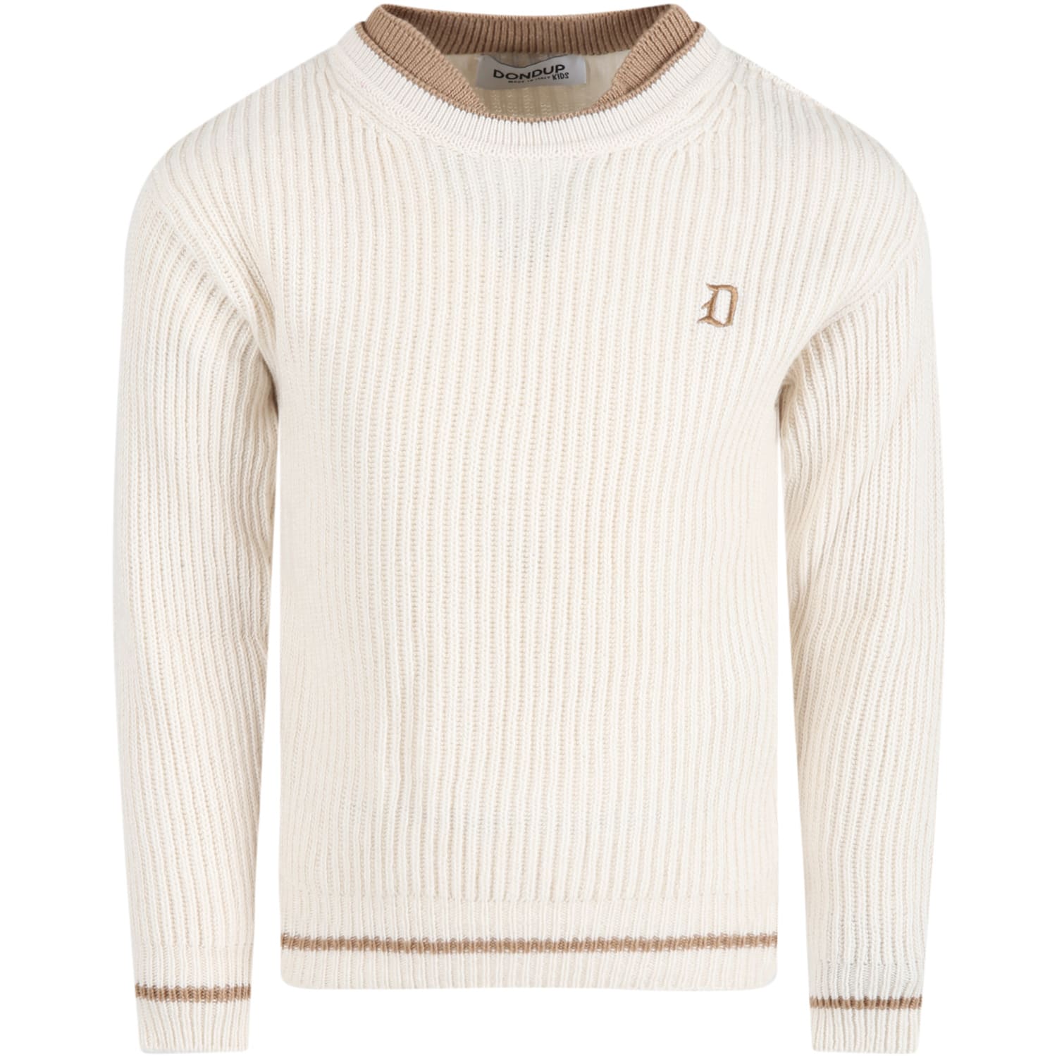 Dondup Ivory Sweater For Boy