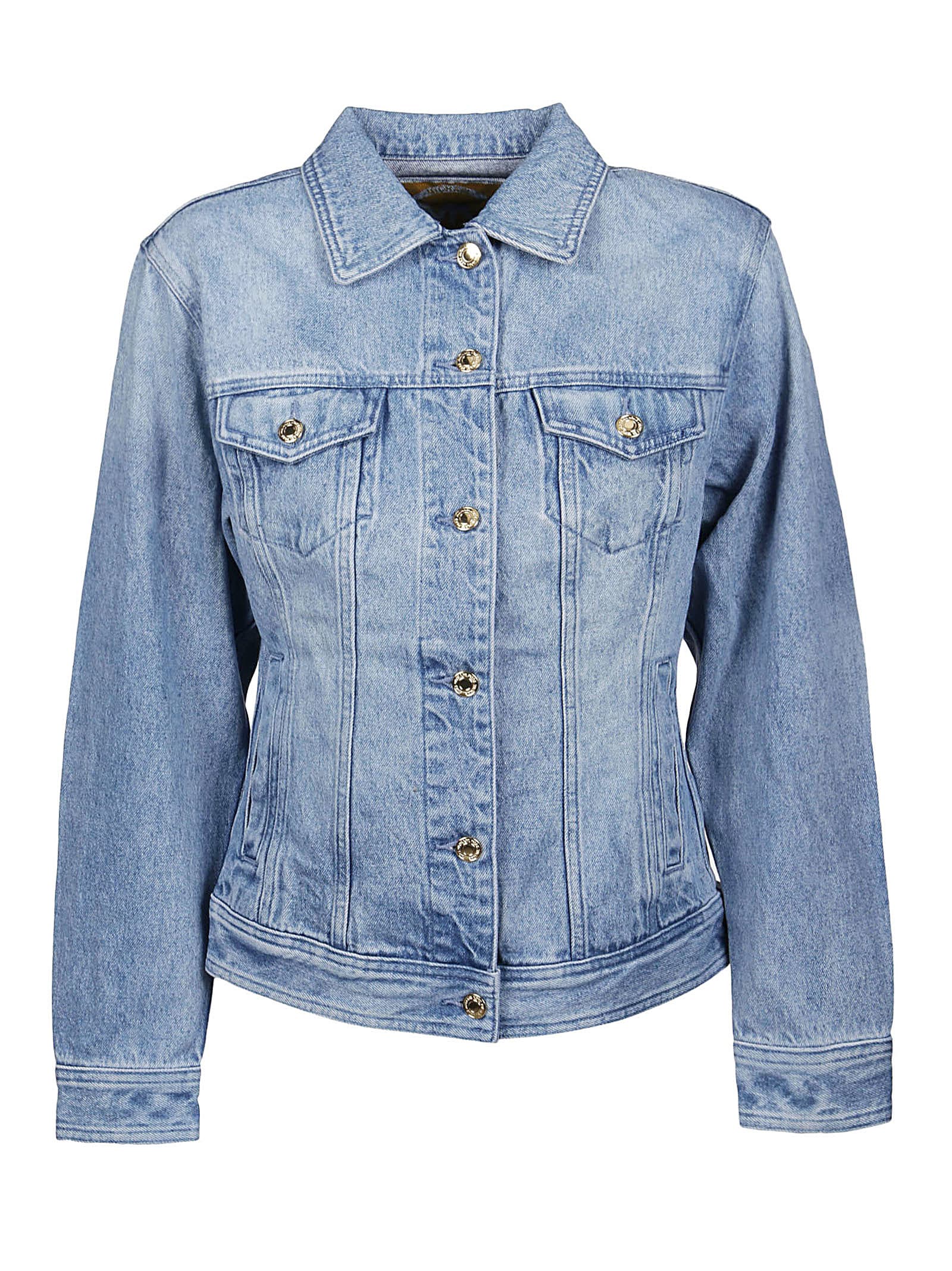 Photo of  Michael Kors Fitted Denim Jacket- shop Michael Kors jackets online sales