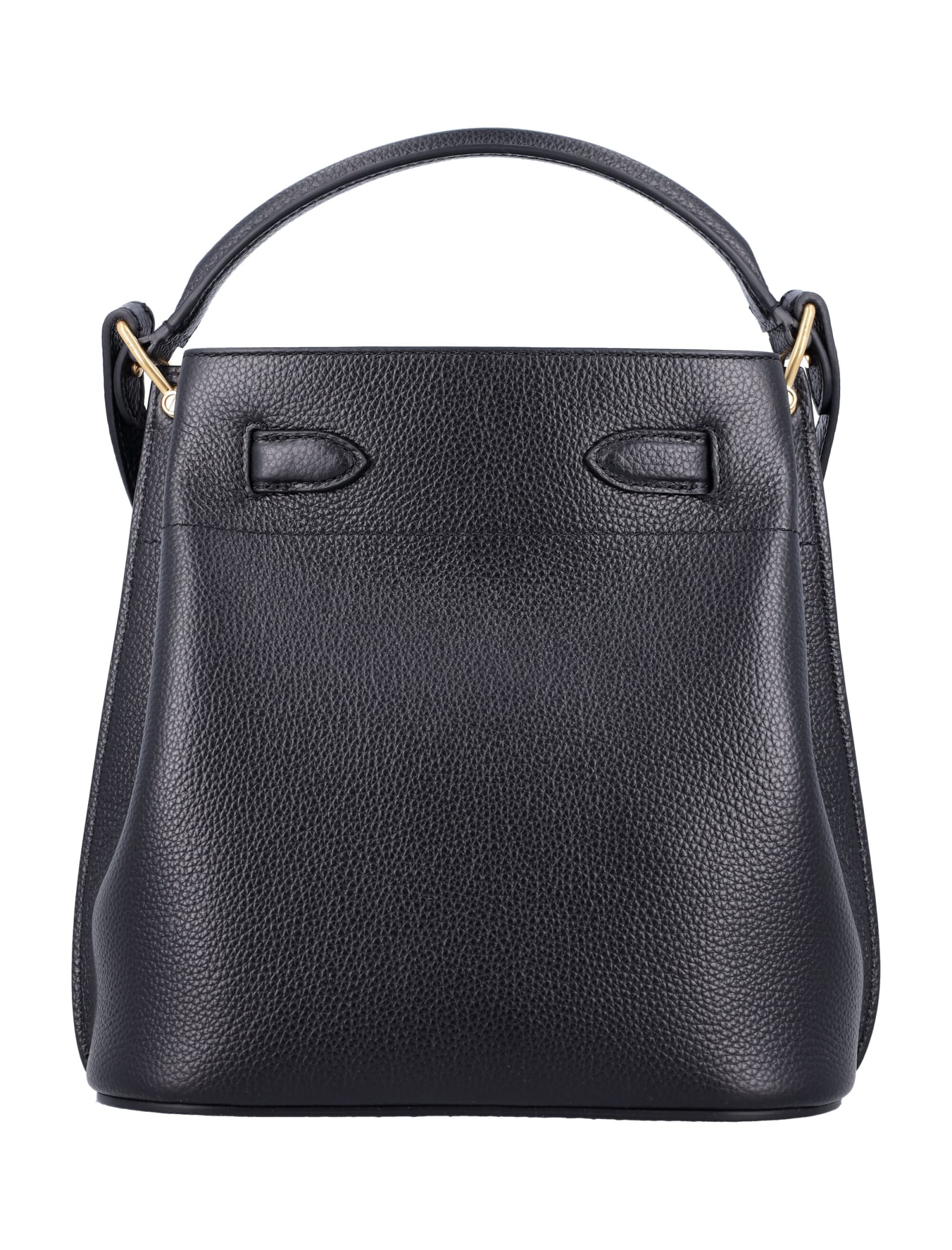 Shop Mulberry Islington Bucket Bag In Black