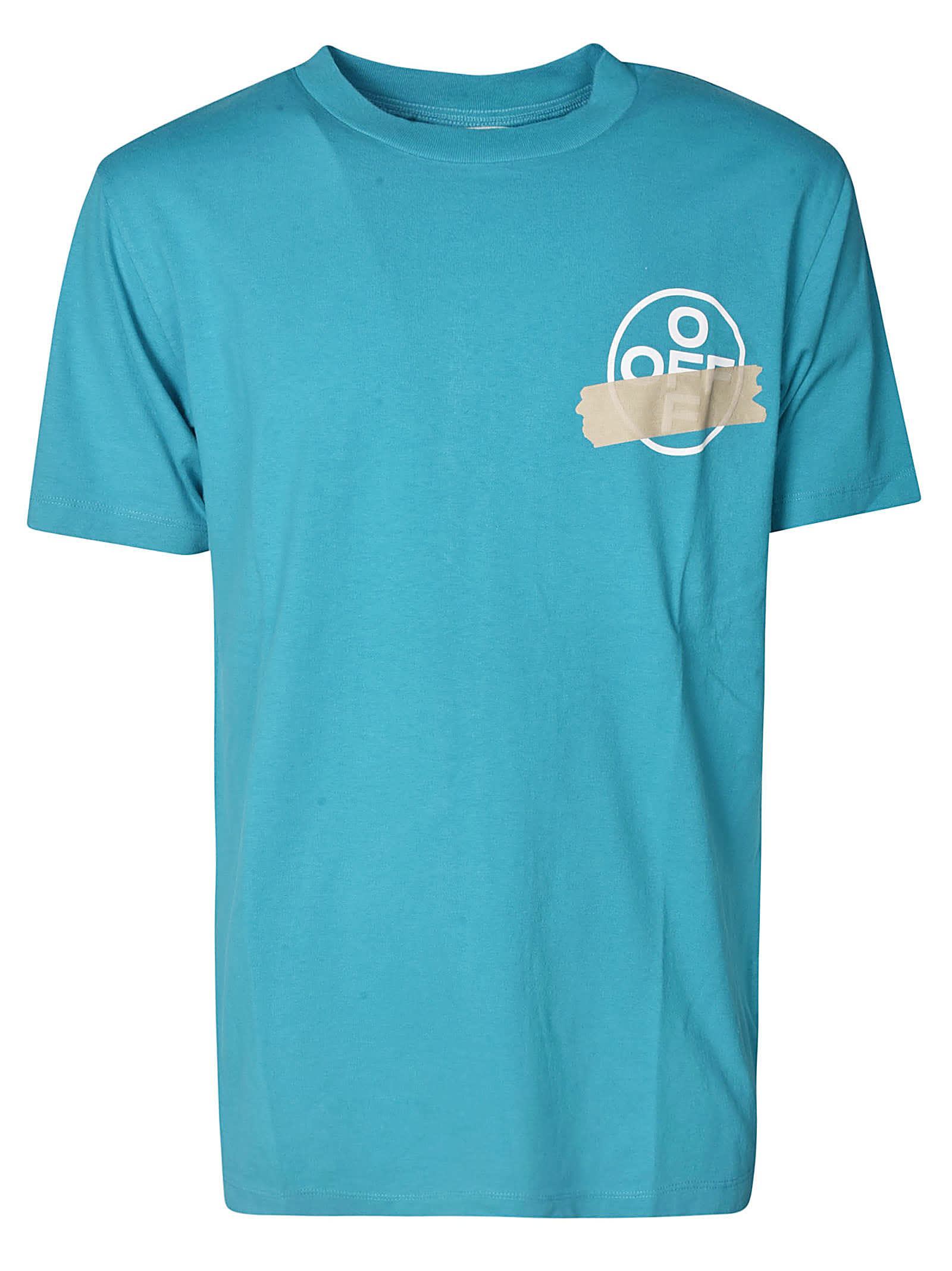 off white blue t shirt