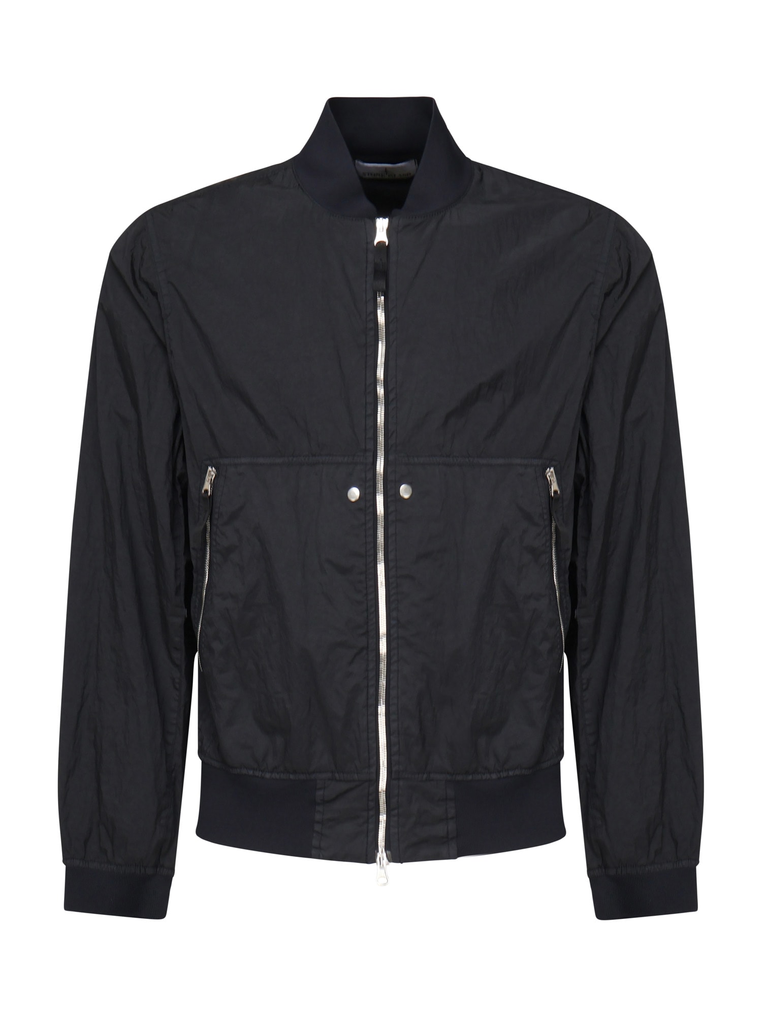 Stone Island Bomber Nylon Metal Watro-tc In Econyl In Blue
