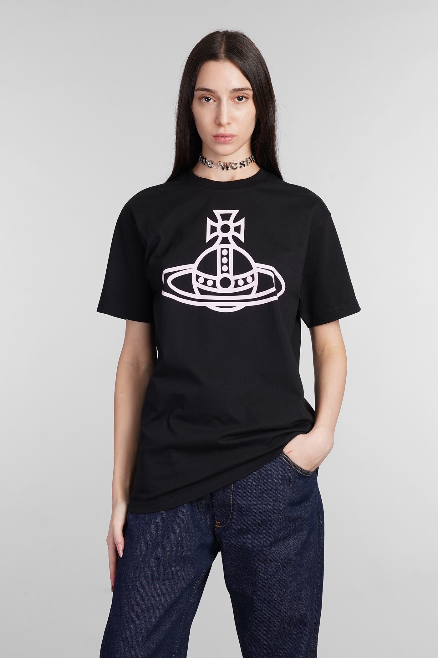 Vivienne Westwood Securite T-shirt In Black Cotton